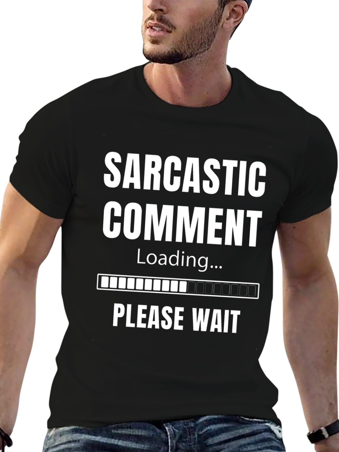 Sarcastic Comment Loading T-Shirt - Funny Novelty Tee