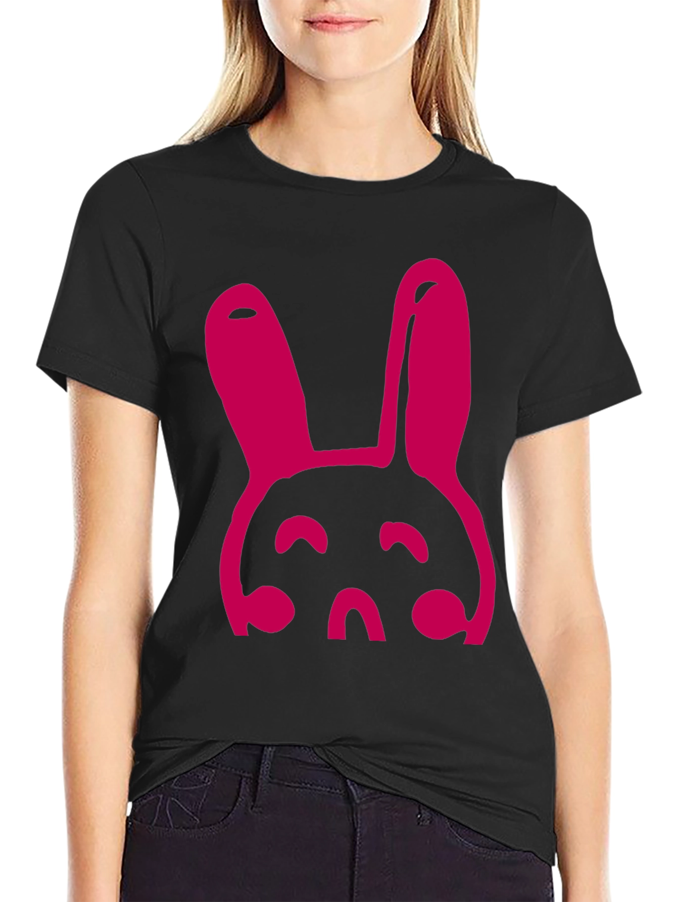Bunny Graphic Tee - Black