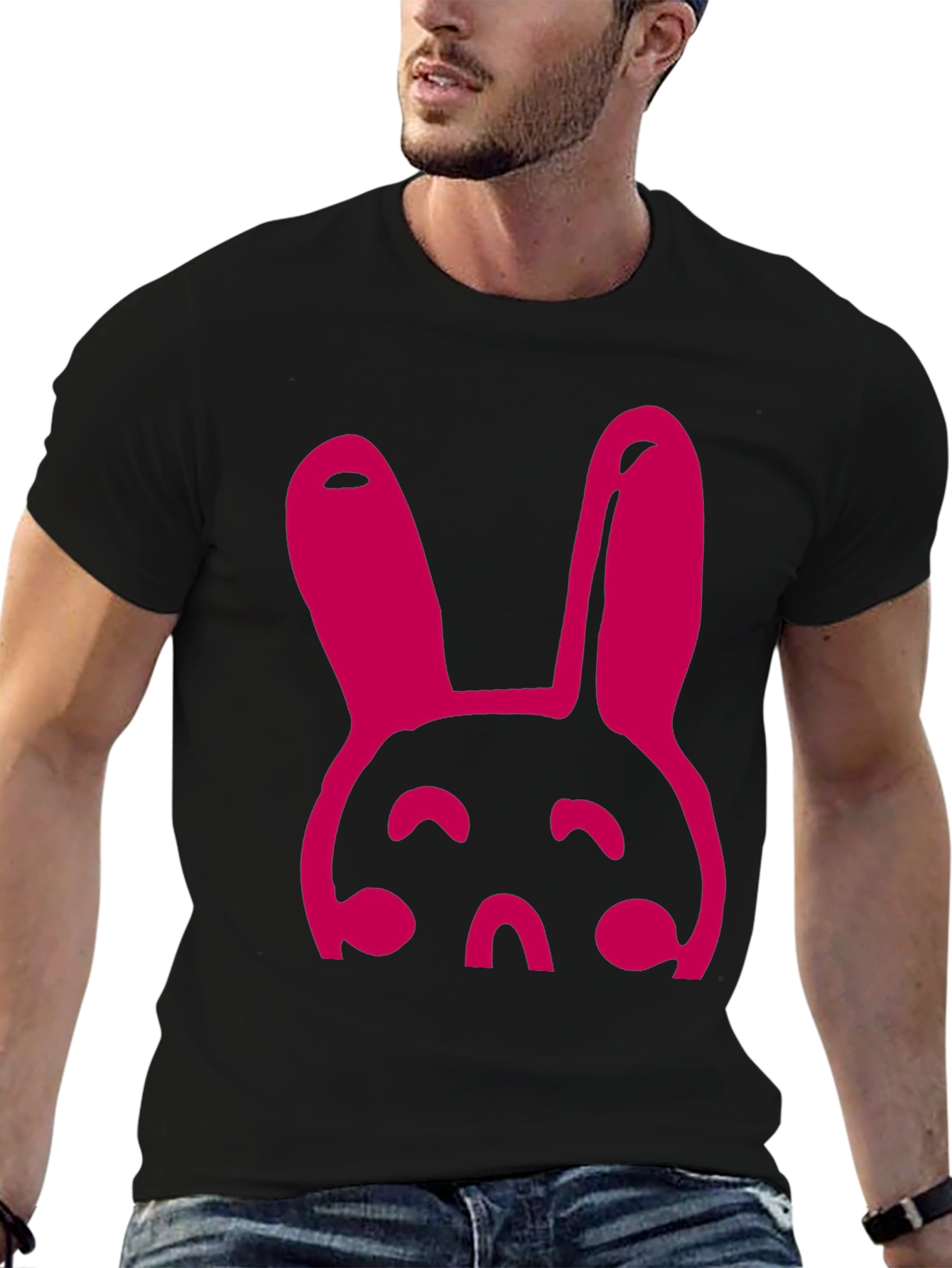 Bunny Graphic Tee - Black