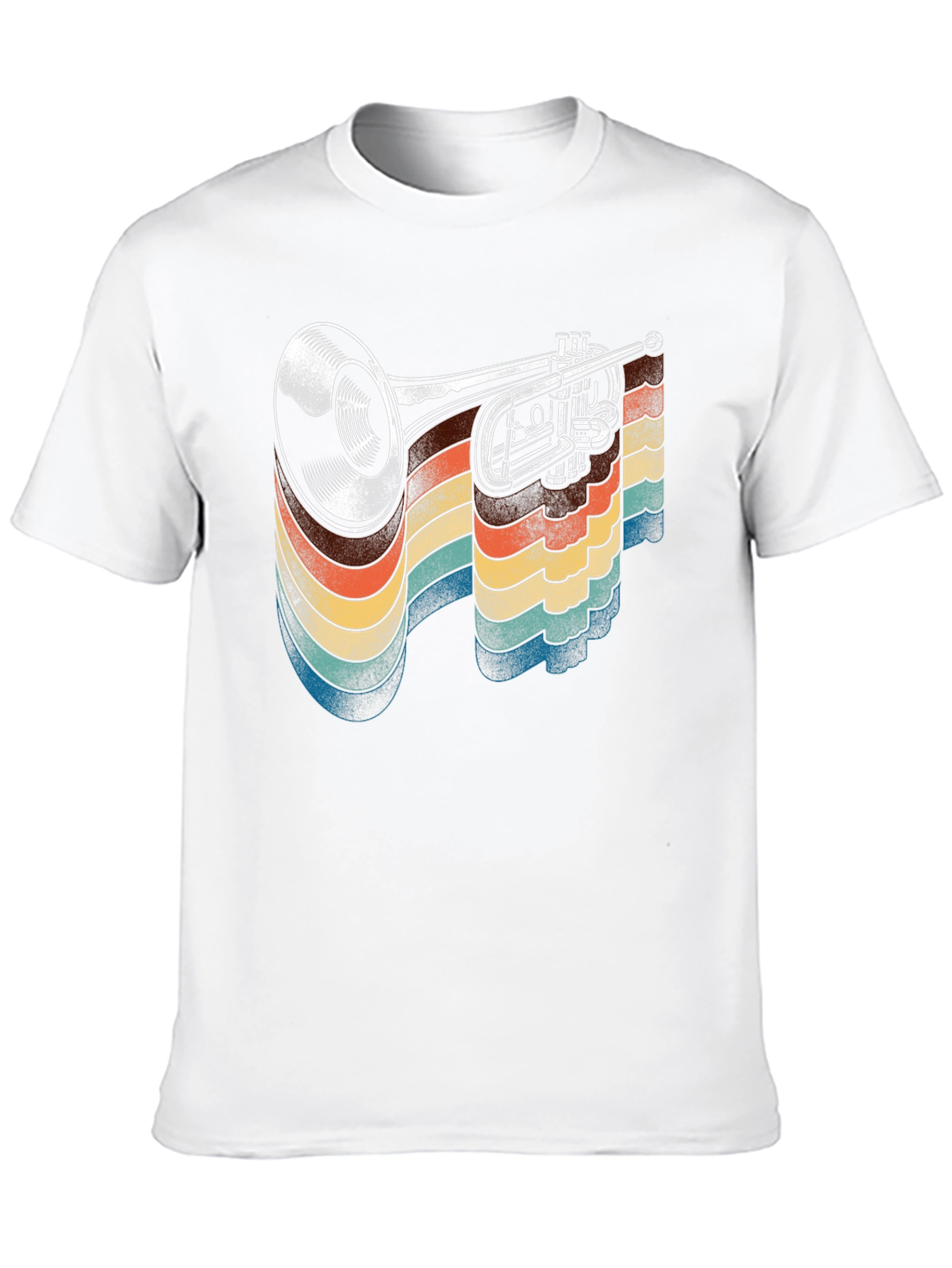 Retro Trumpet Graphic T-Shirt