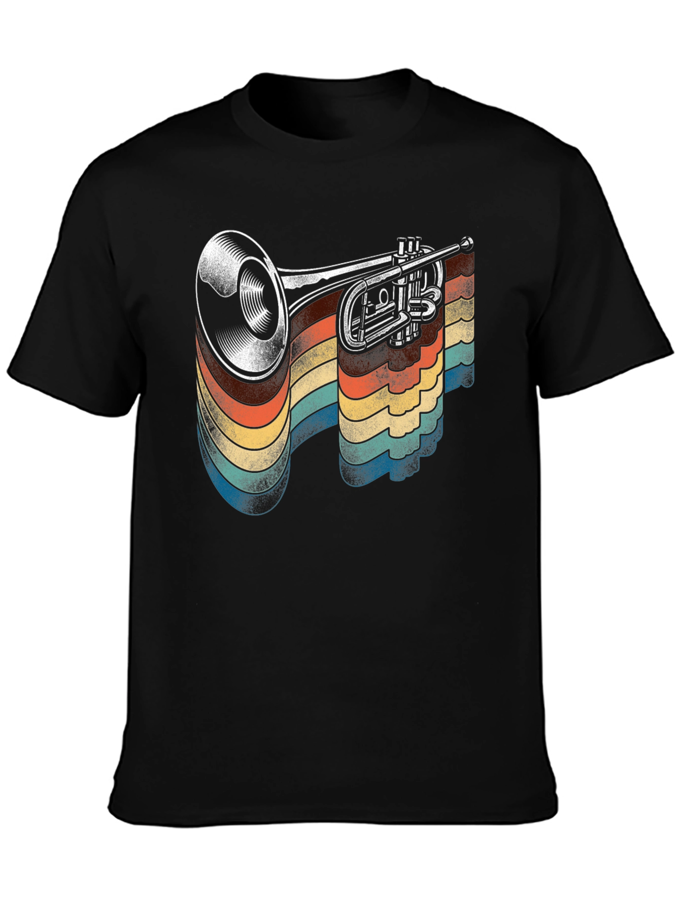 Retro Trumpet Graphic T-Shirt