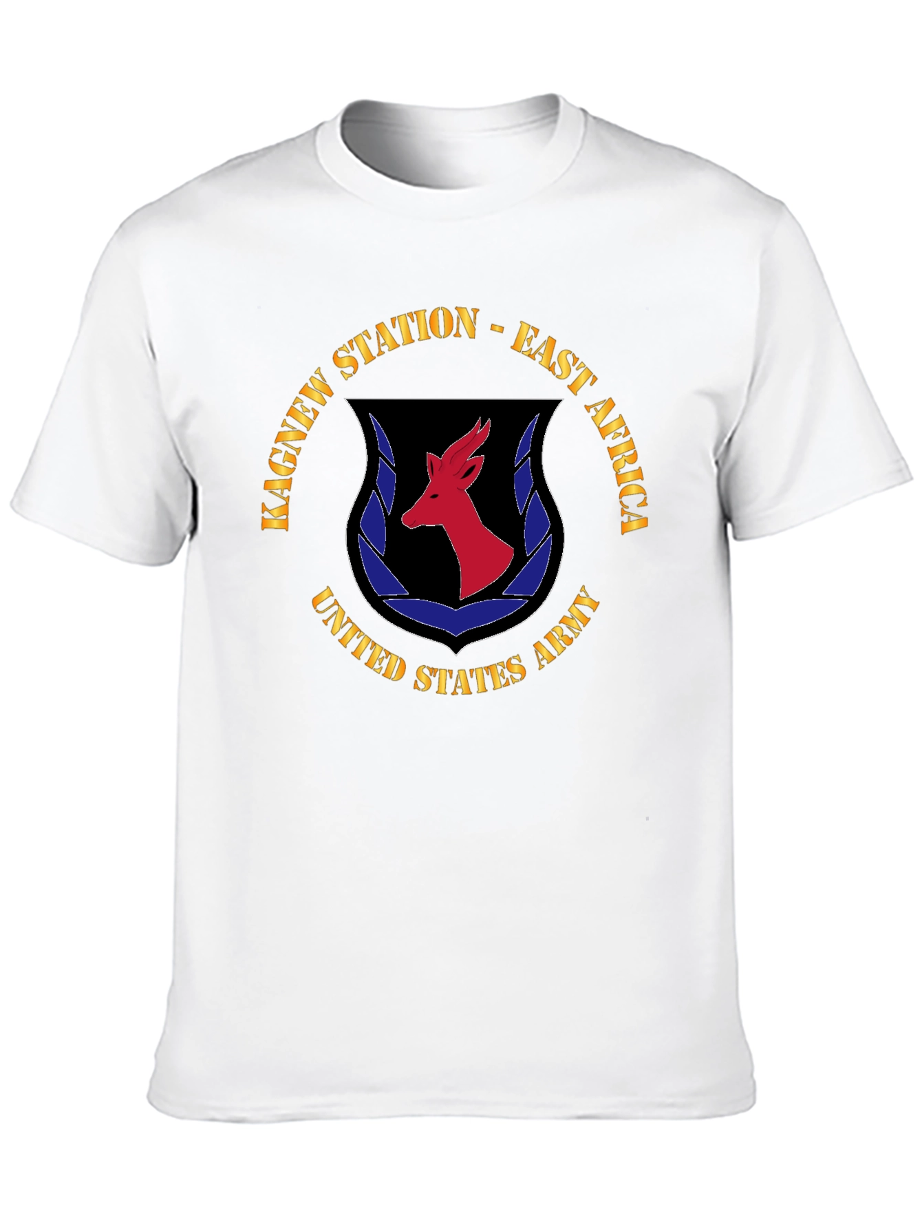 Kagnew Station East Africa United States Army Black T-Shirt