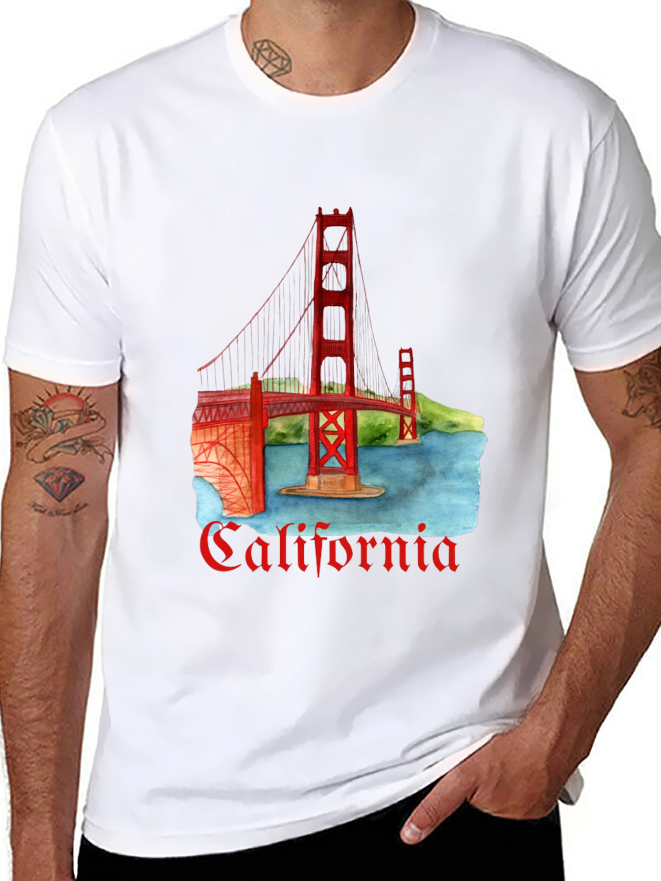 California Golden Gate Bridge Graphic Tee