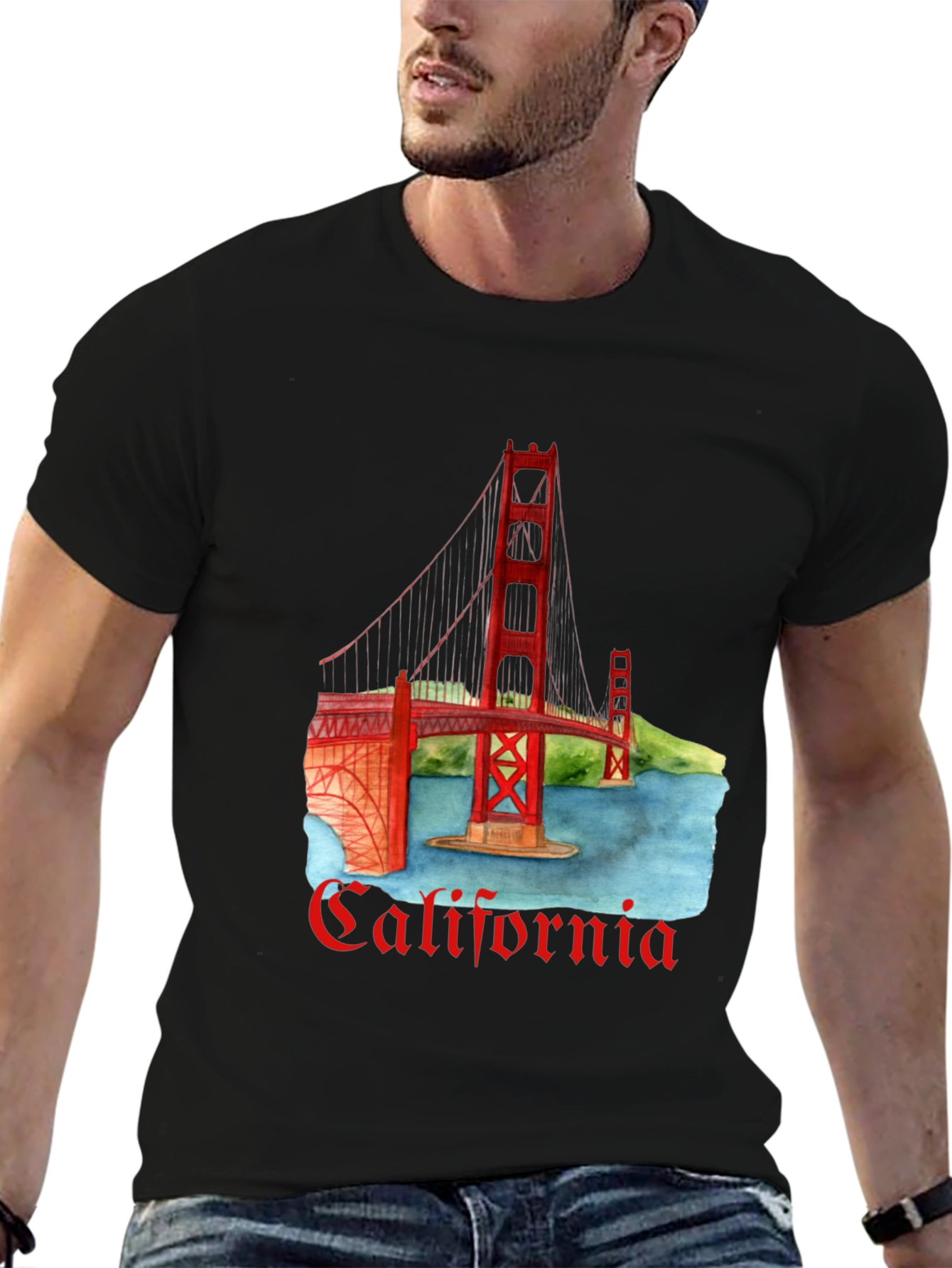 California Golden Gate Bridge Graphic Tee