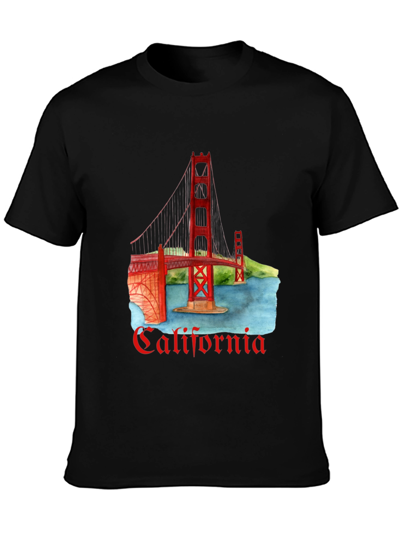 California Golden Gate Bridge Graphic Tee