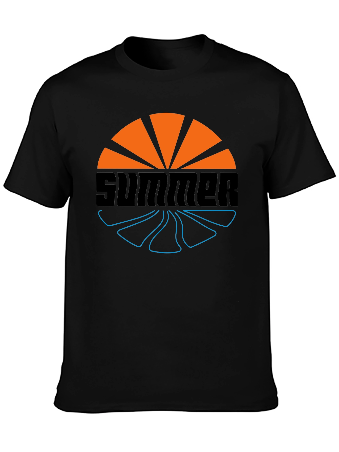 Summer Vibes Graphic Tee - Stylish Black T-Shirt