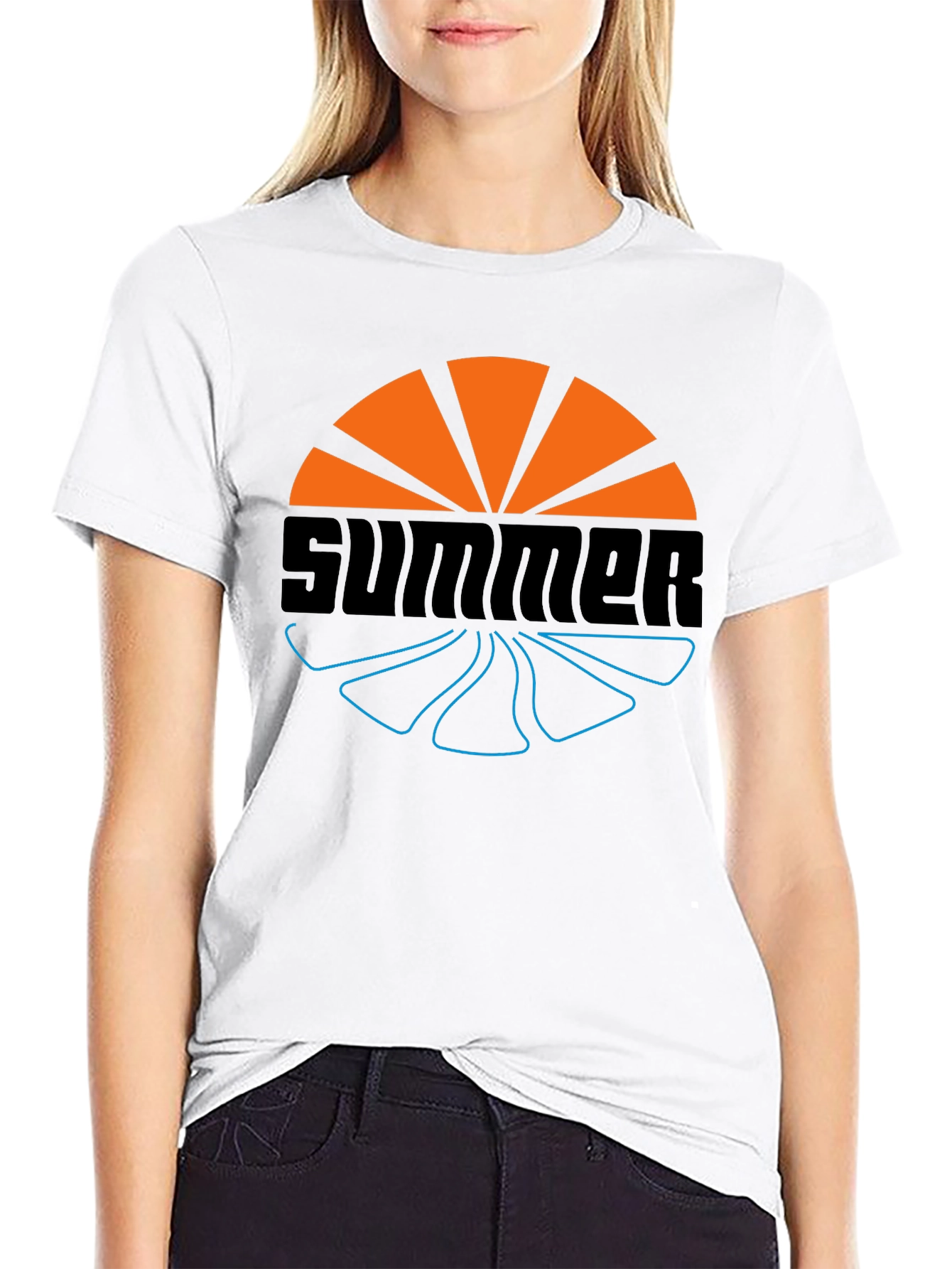 Summer Vibes Graphic Tee - Stylish Black T-Shirt