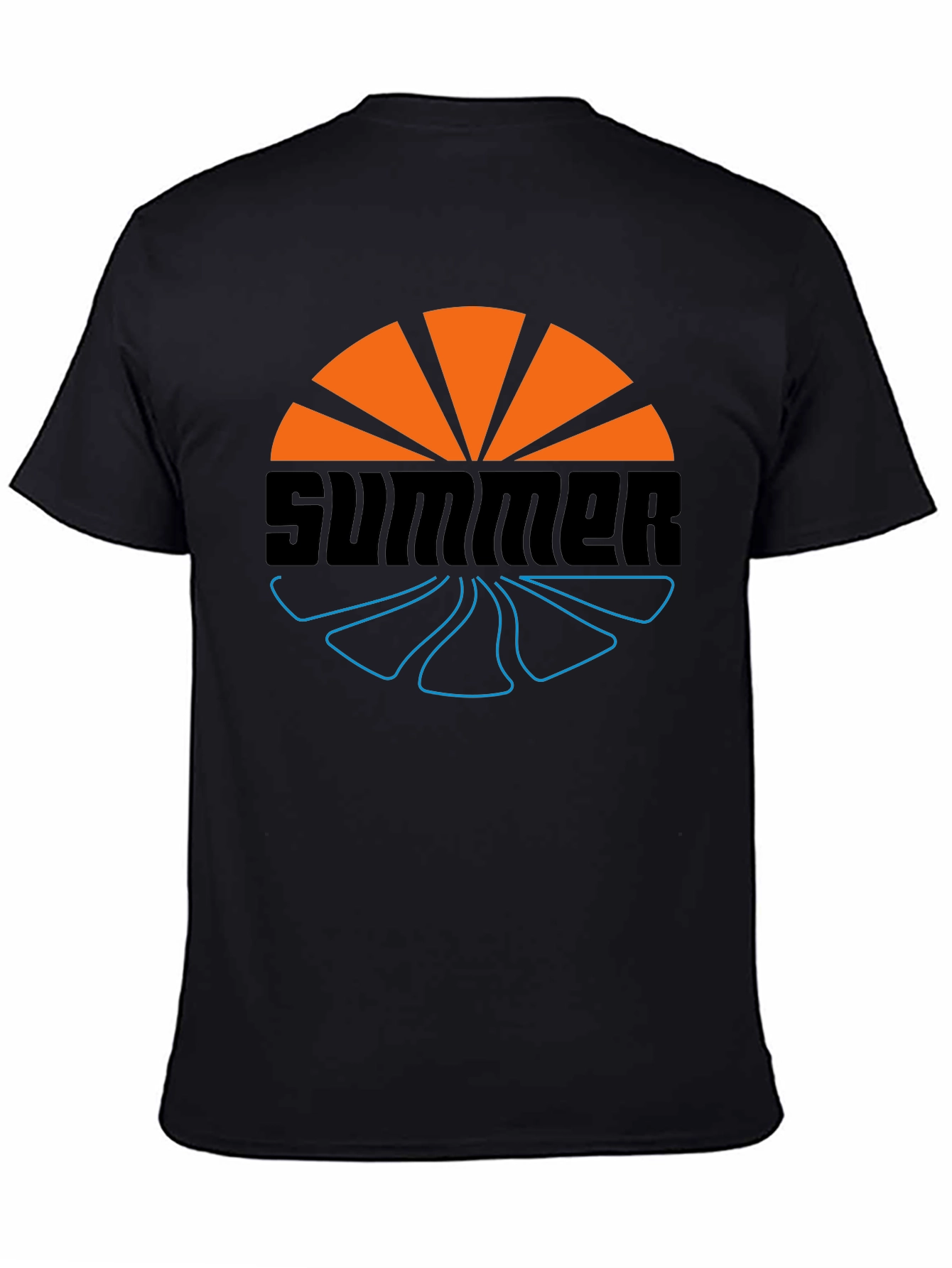 Summer Vibes Graphic Tee - Stylish Black T-Shirt