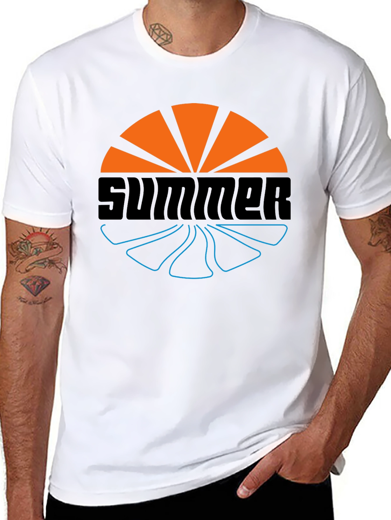 Summer Vibes Graphic Tee - Stylish Black T-Shirt