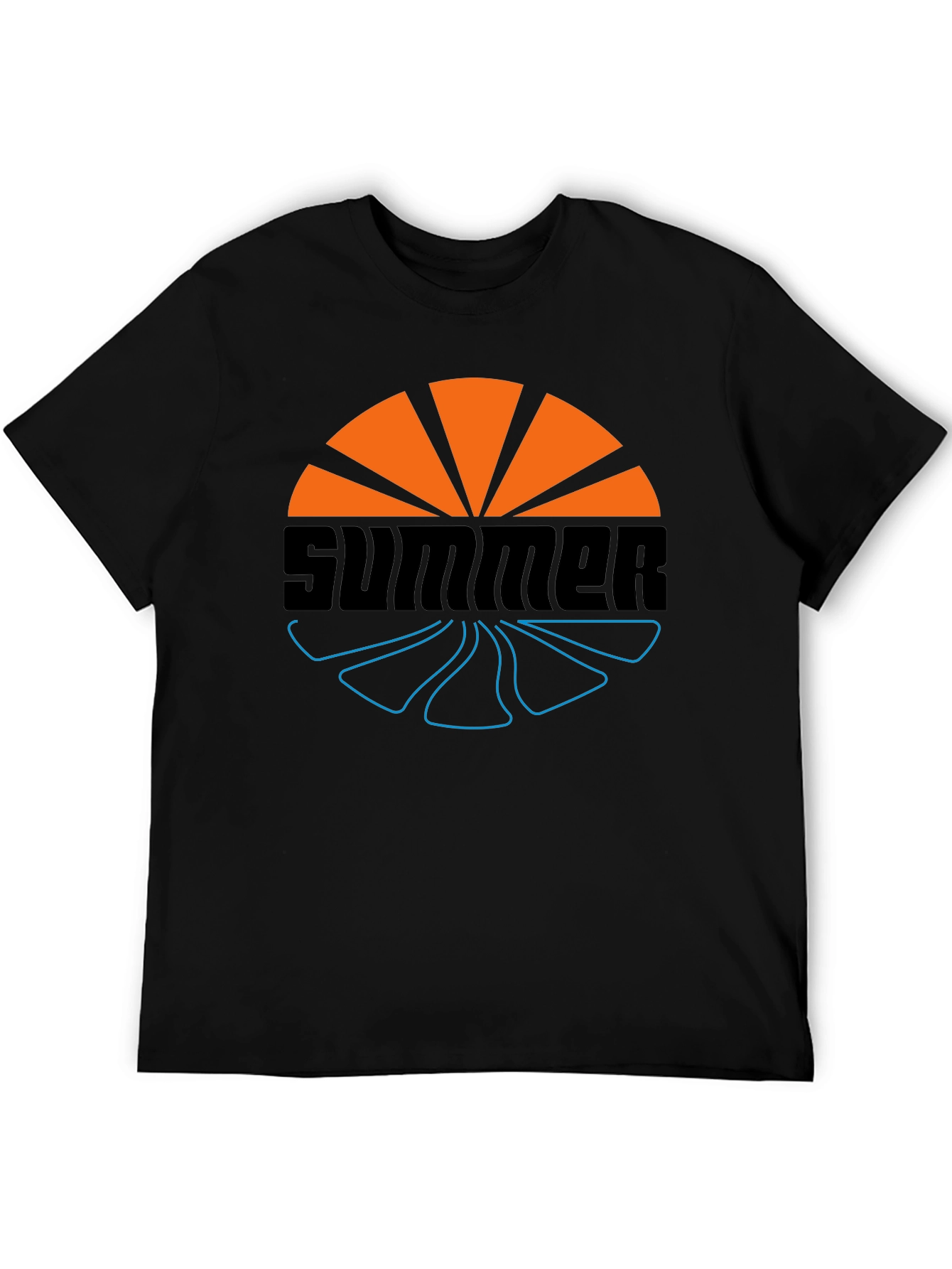 Summer Vibes Graphic Tee - Stylish Black T-Shirt