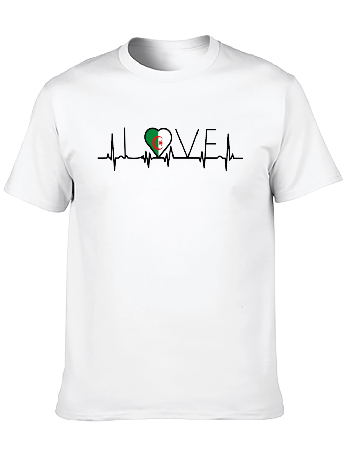 Algeria Heartbeat T-Shirt - I Love Algeria Tee