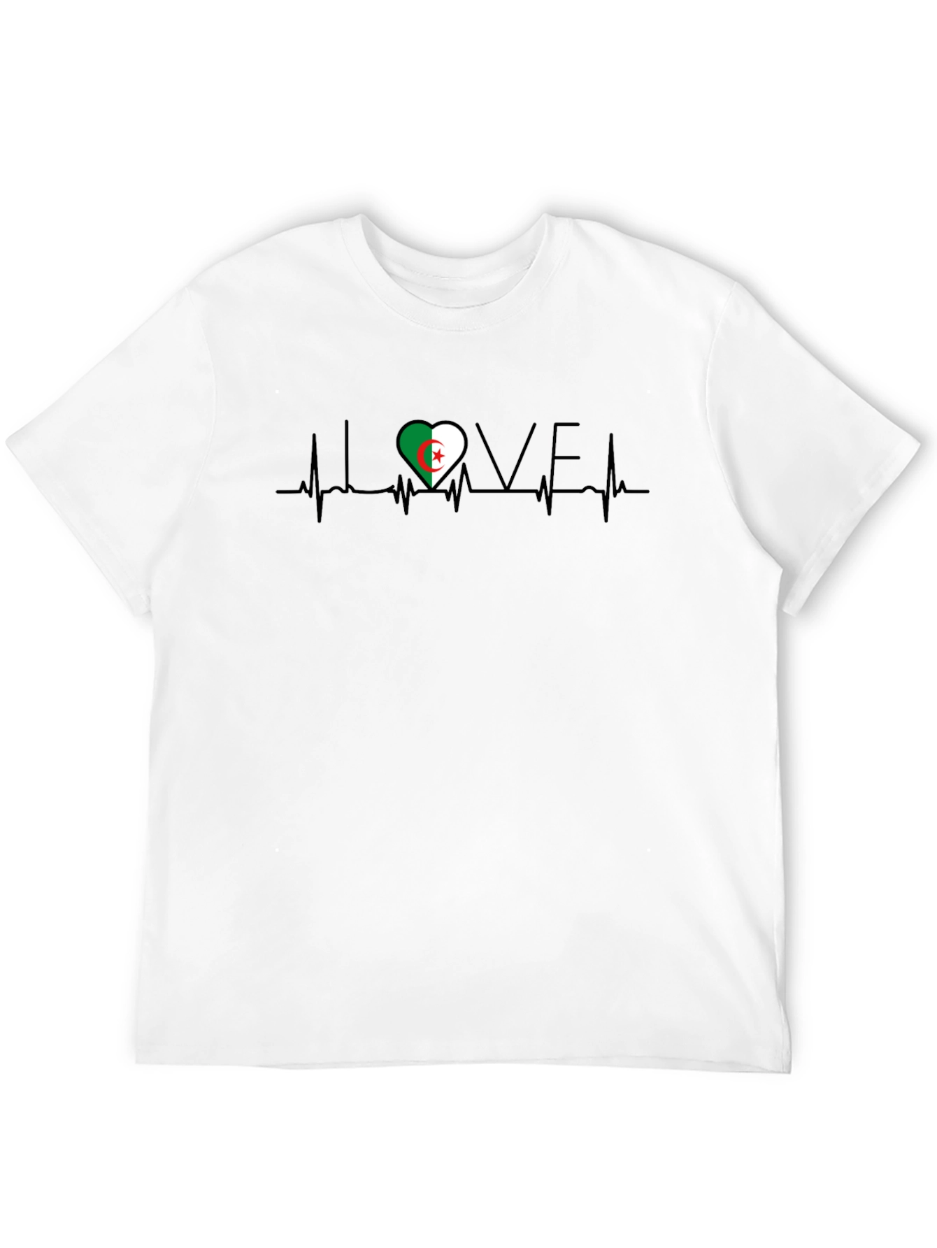 Algeria Heartbeat T-Shirt - I Love Algeria Tee