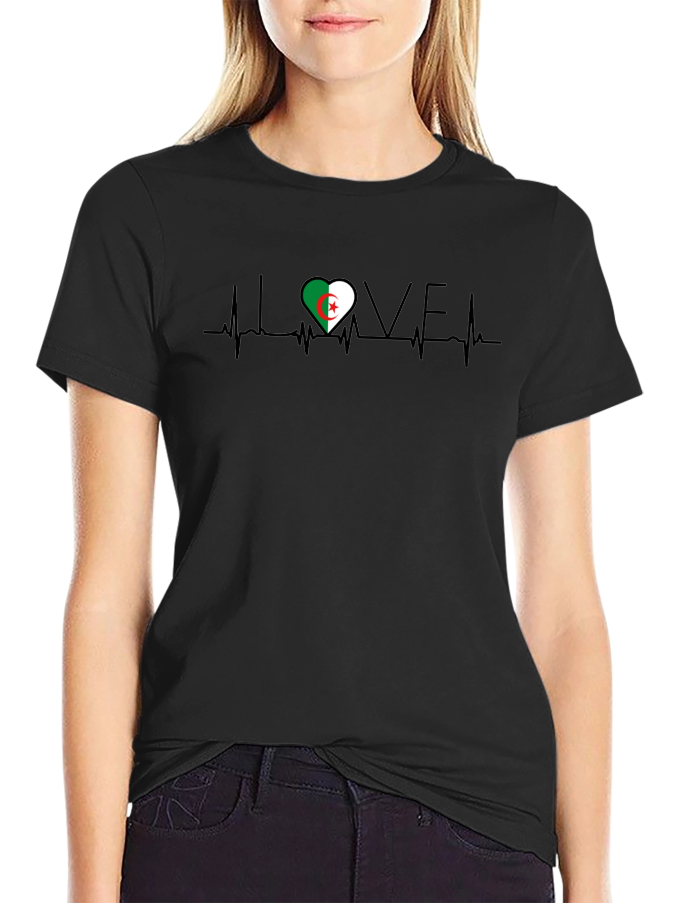 Algeria Heartbeat T-Shirt - I Love Algeria Tee