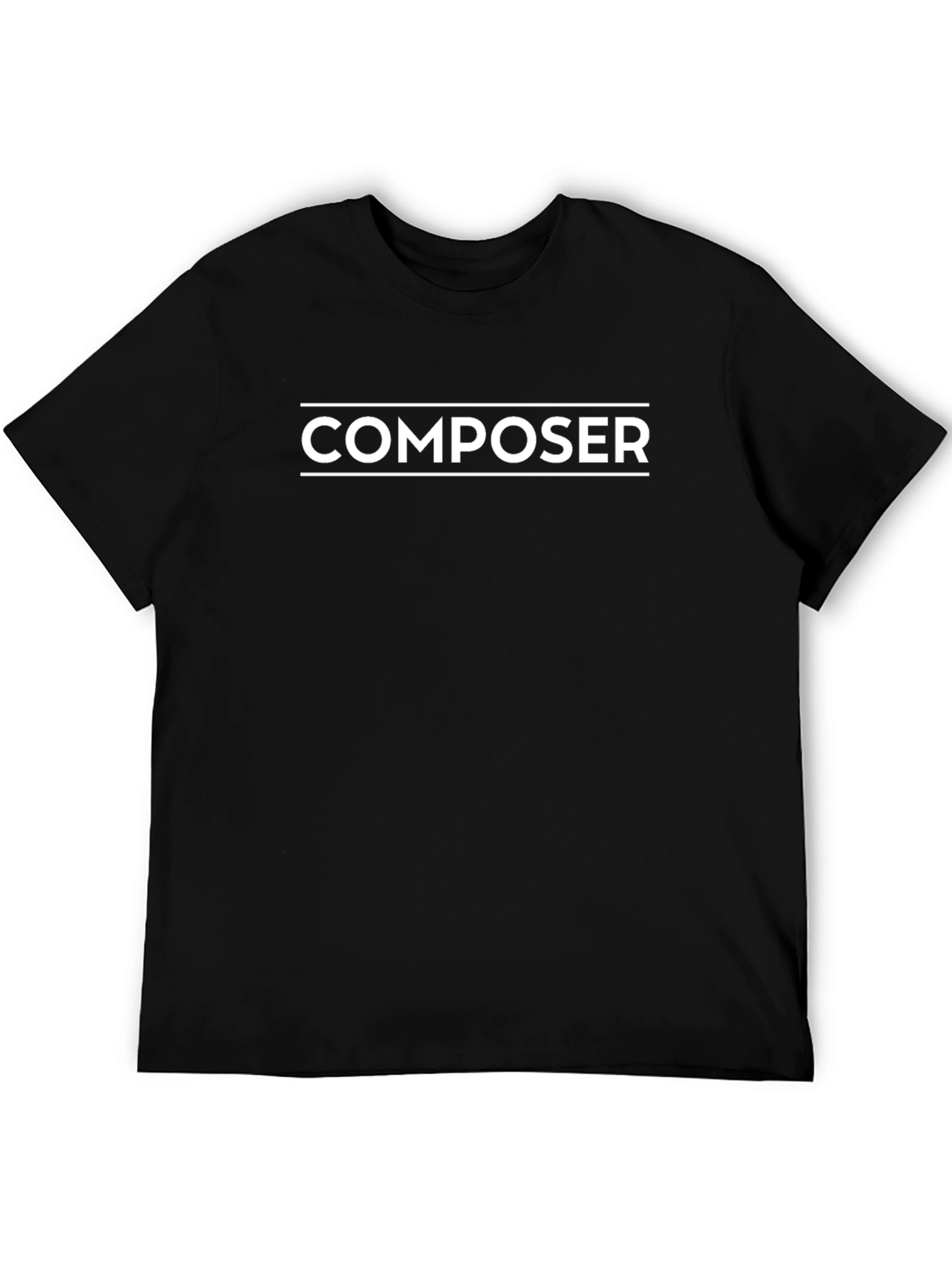 Composer T-Shirt - Black - Music Lover Tee