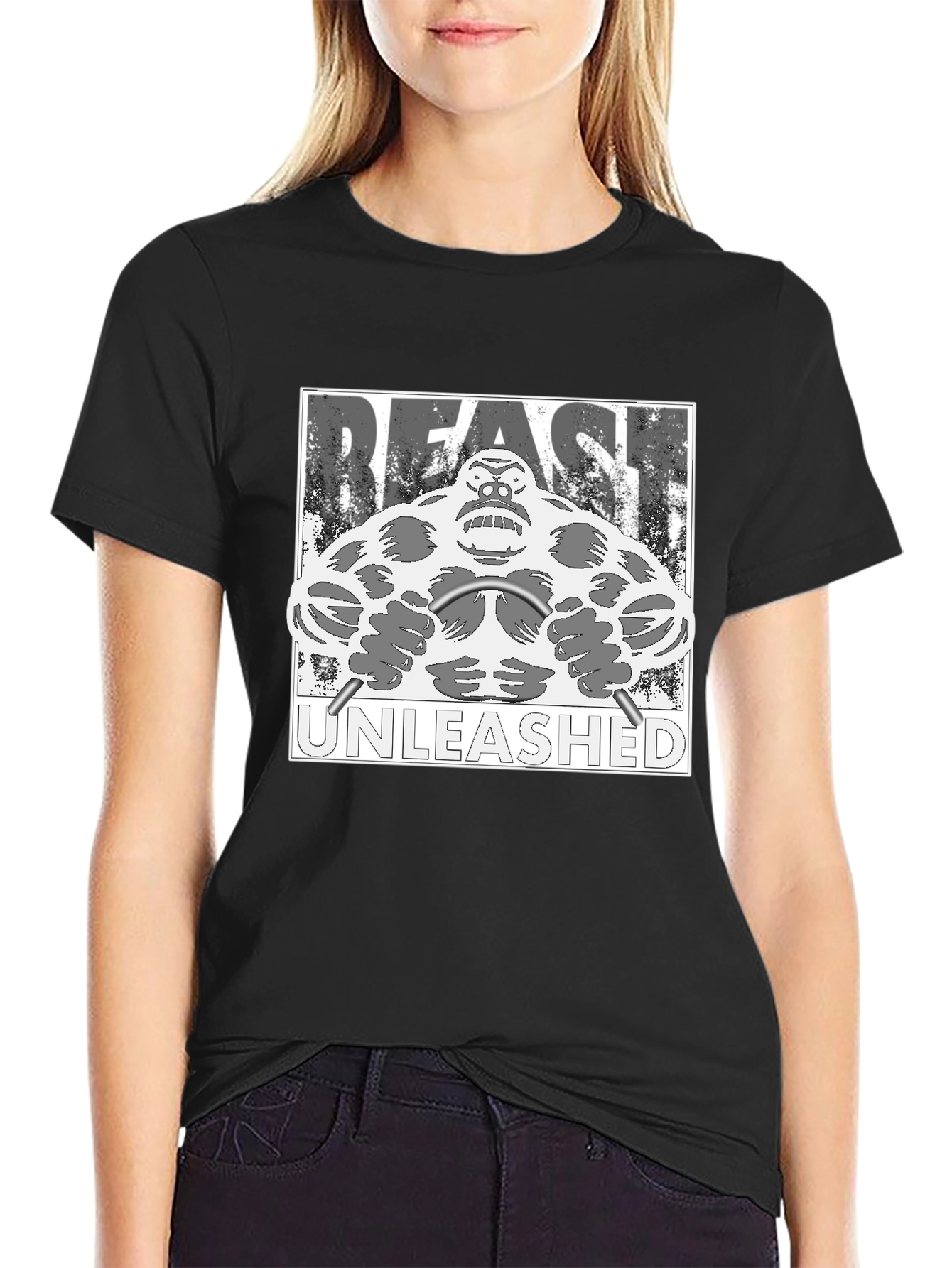 Beast Unleashed Graphic T-Shirt - Gorilla Gym Theme