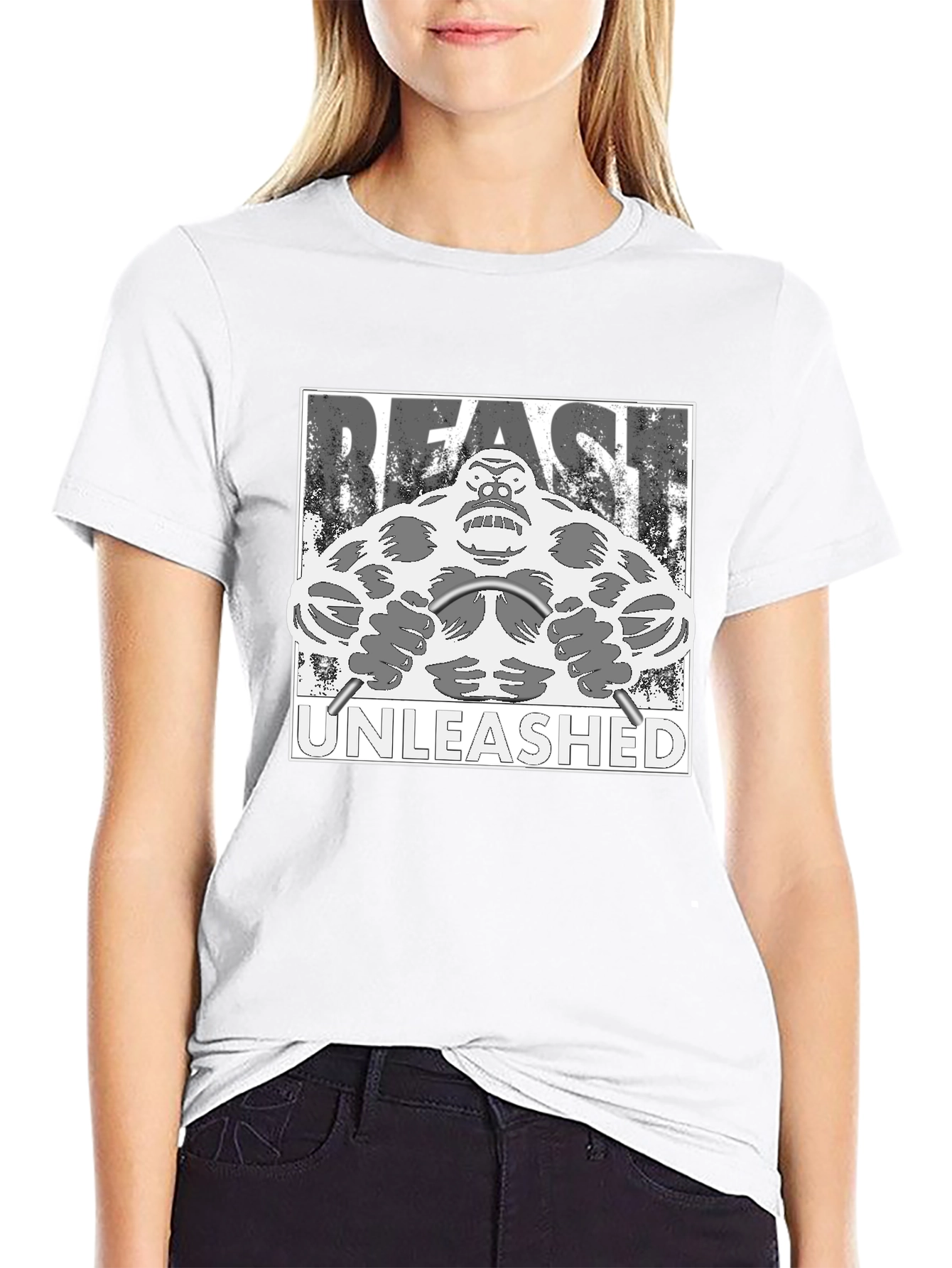 Beast Unleashed Graphic T-Shirt - Gorilla Gym Theme