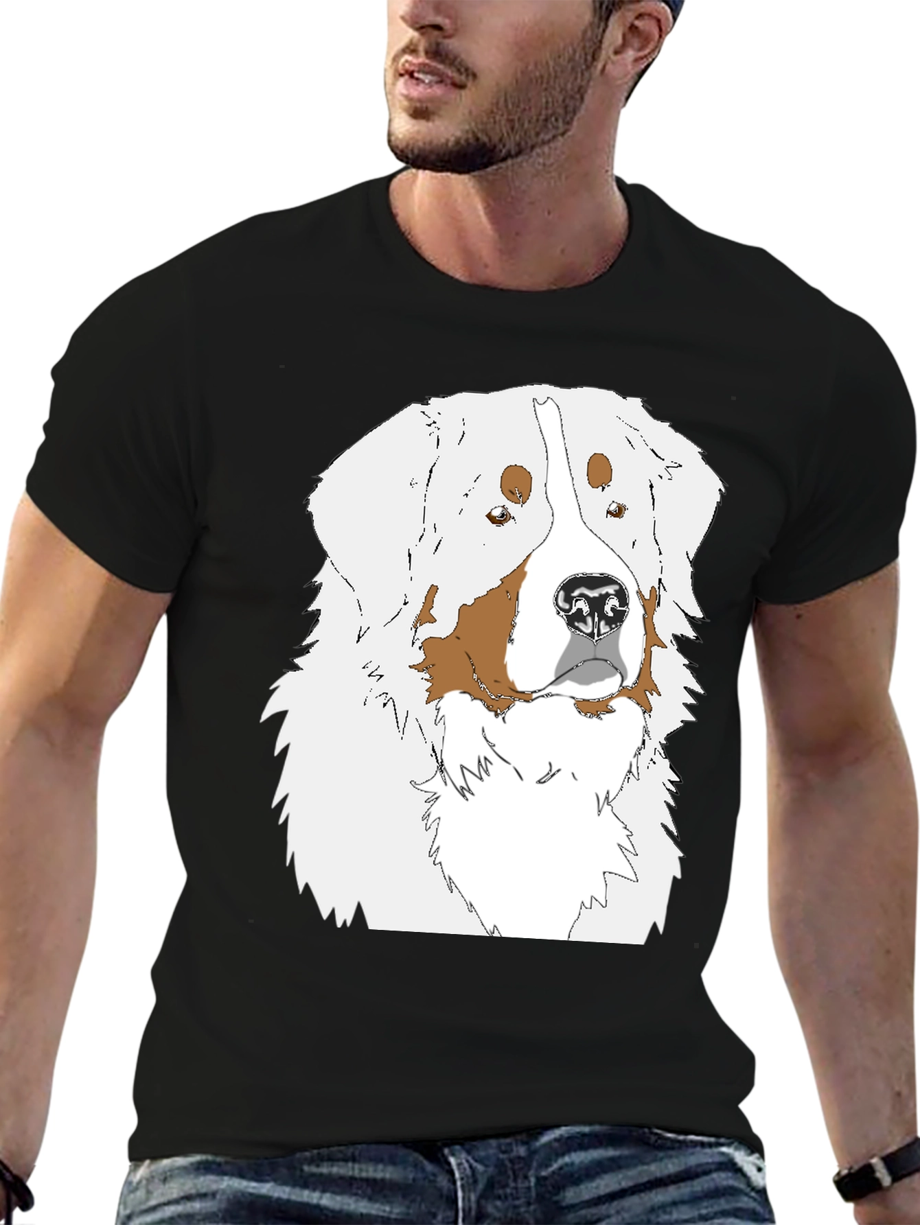 Bernese Mountain Dog T-Shirt - Cute Dog Graphic Tee