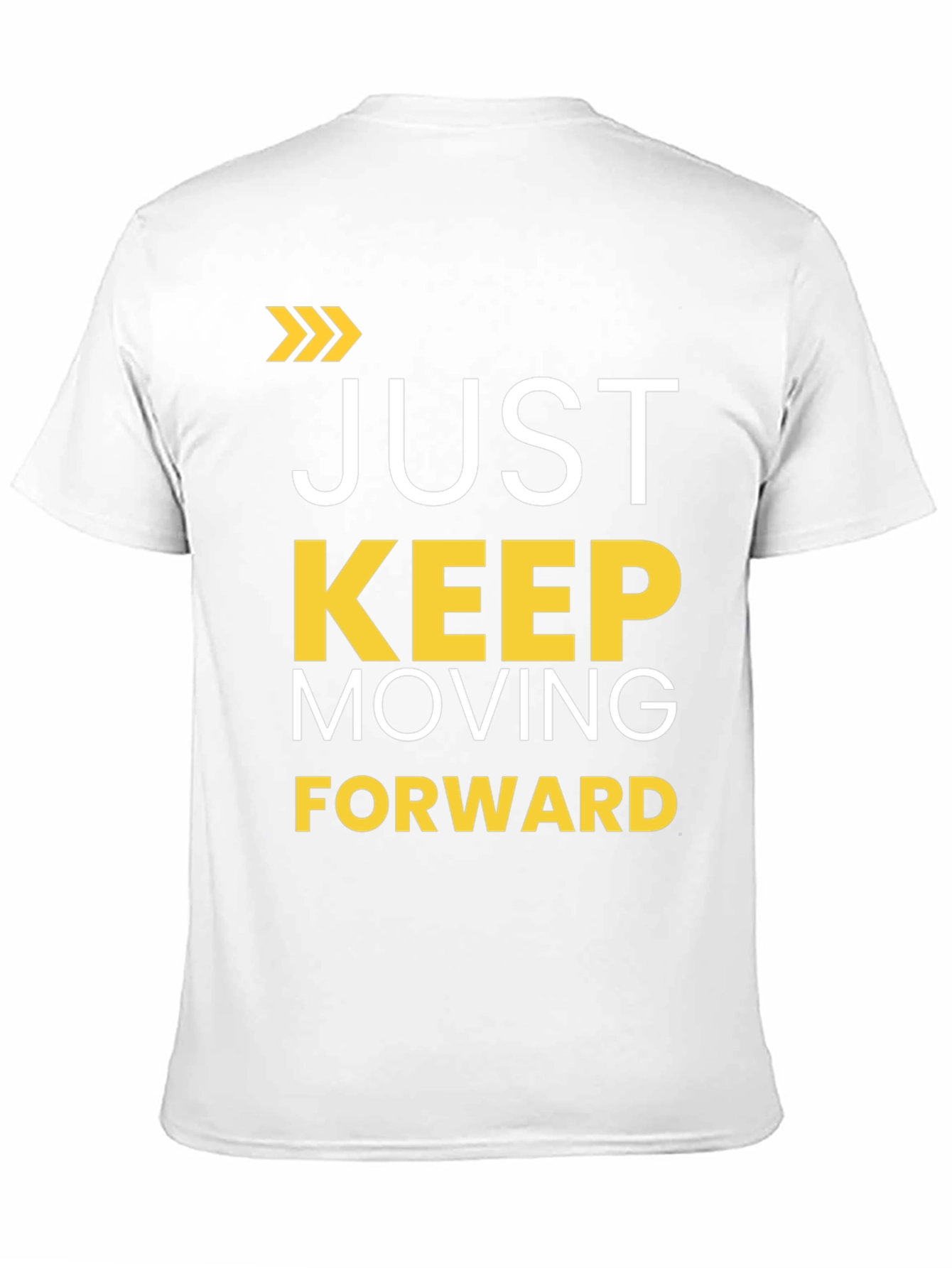 Motivational Just Keep Moving Forward Black T-Shirt