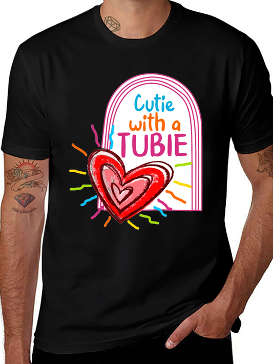 Cutie with a Tubie Heart Tee