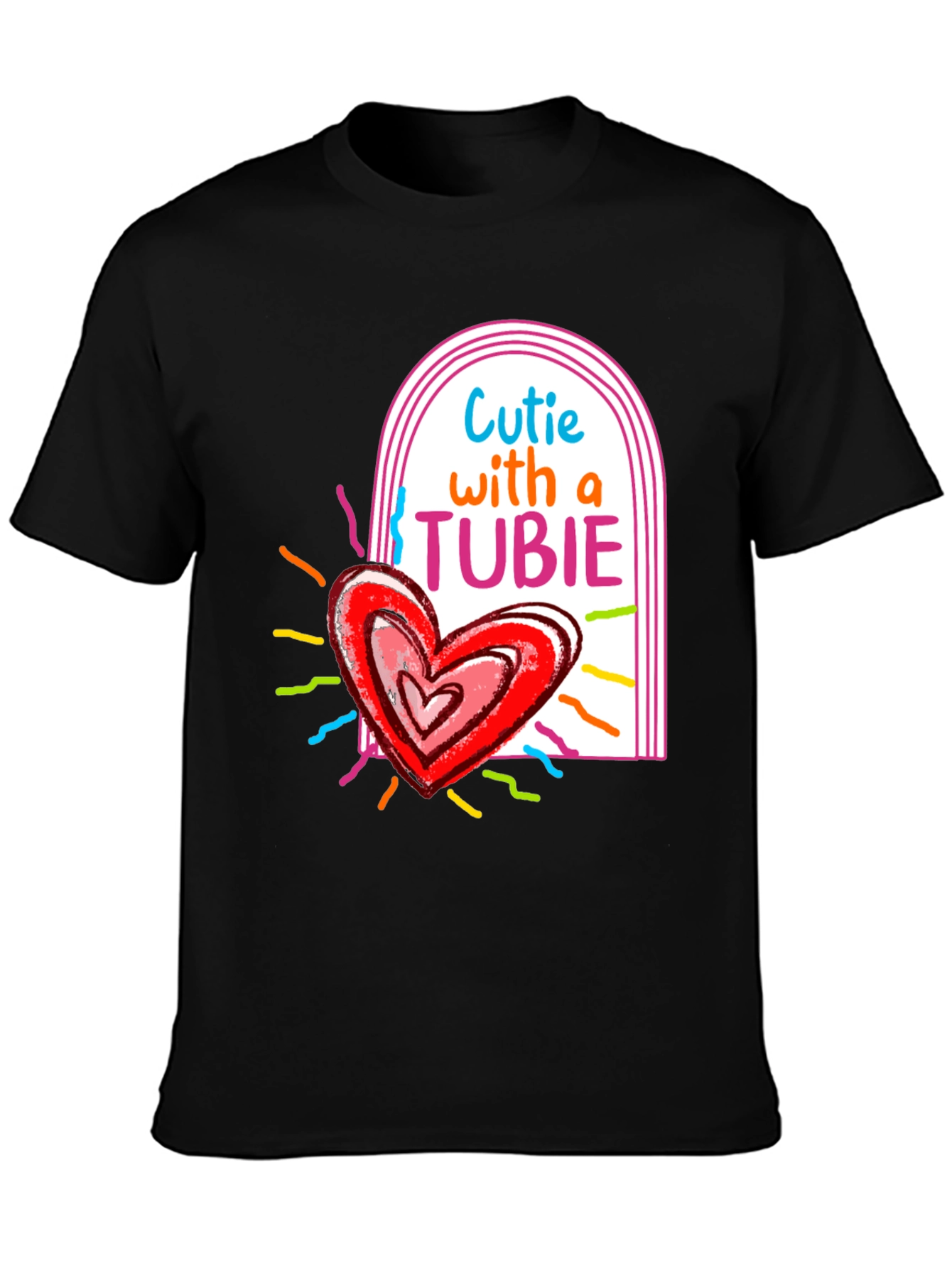 Cutie with a Tubie Heart Tee