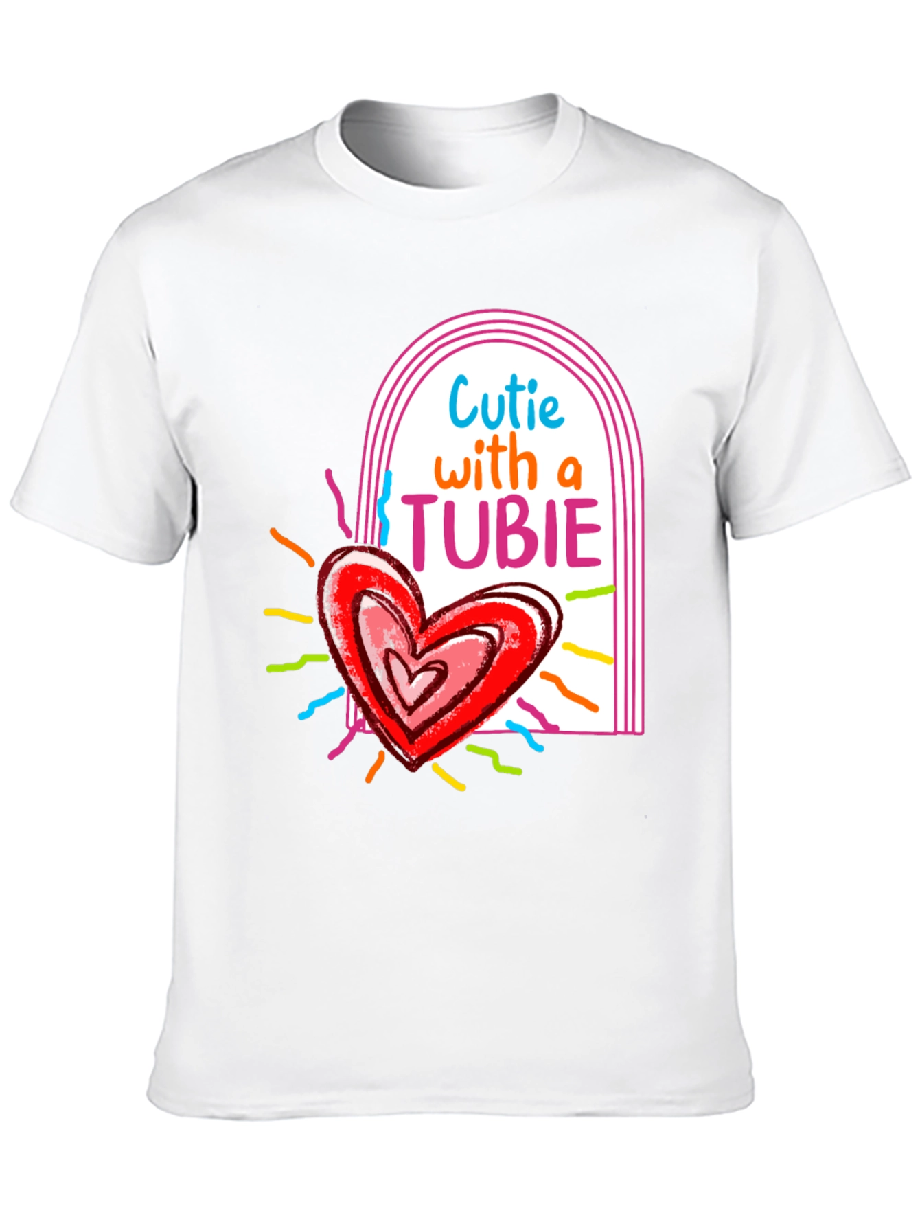 Cutie with a Tubie Heart Tee