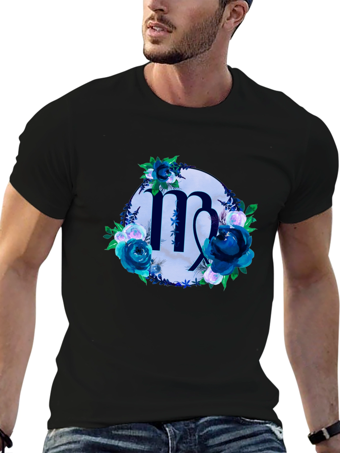 Virgo Zodiac Floral T-Shirt