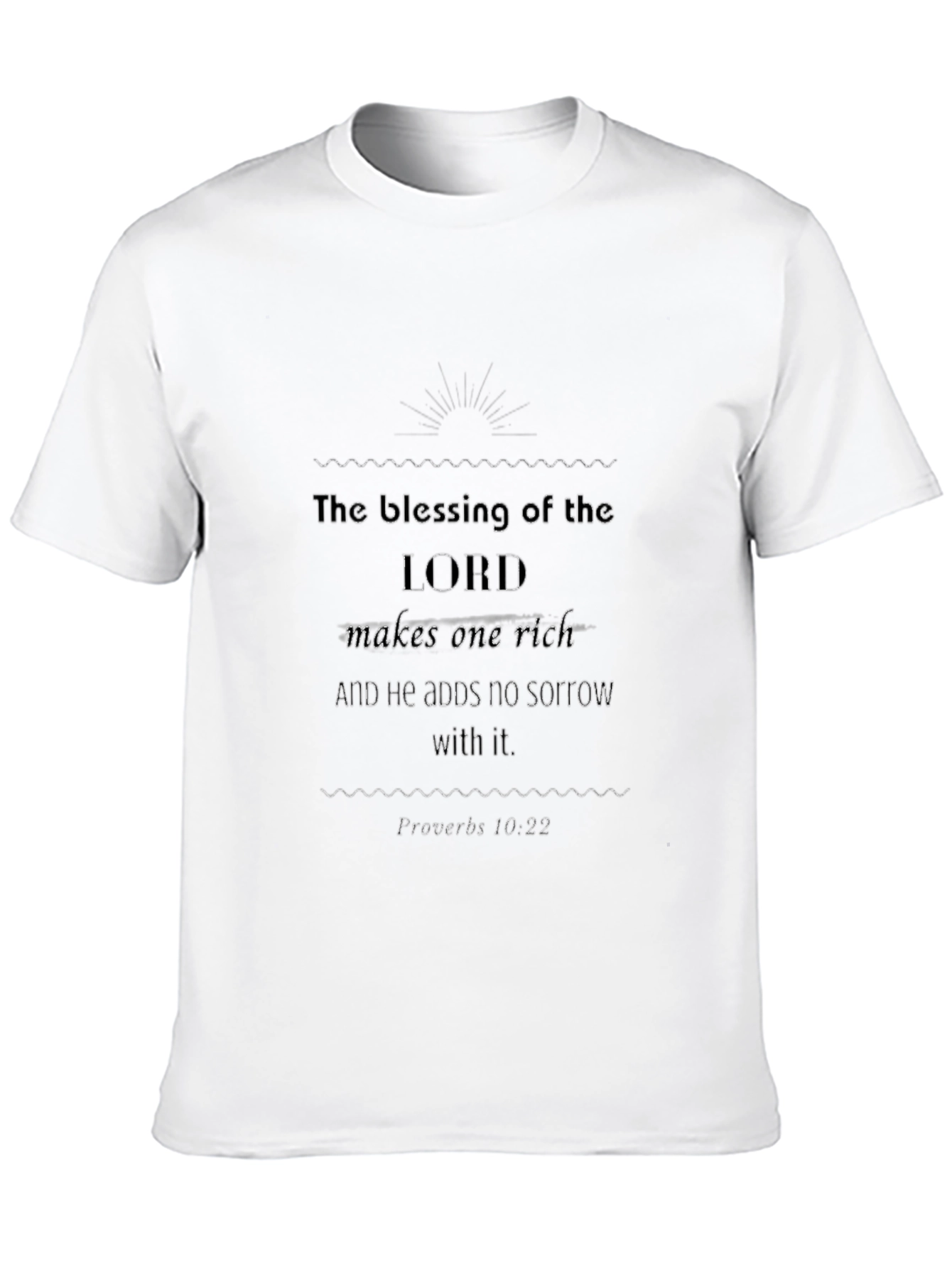Blessing of the Lord Black Tee