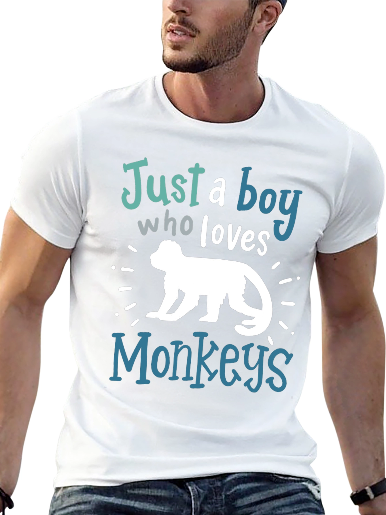 Boys Monkey Lover T-Shirt - Cool Graphic Tee