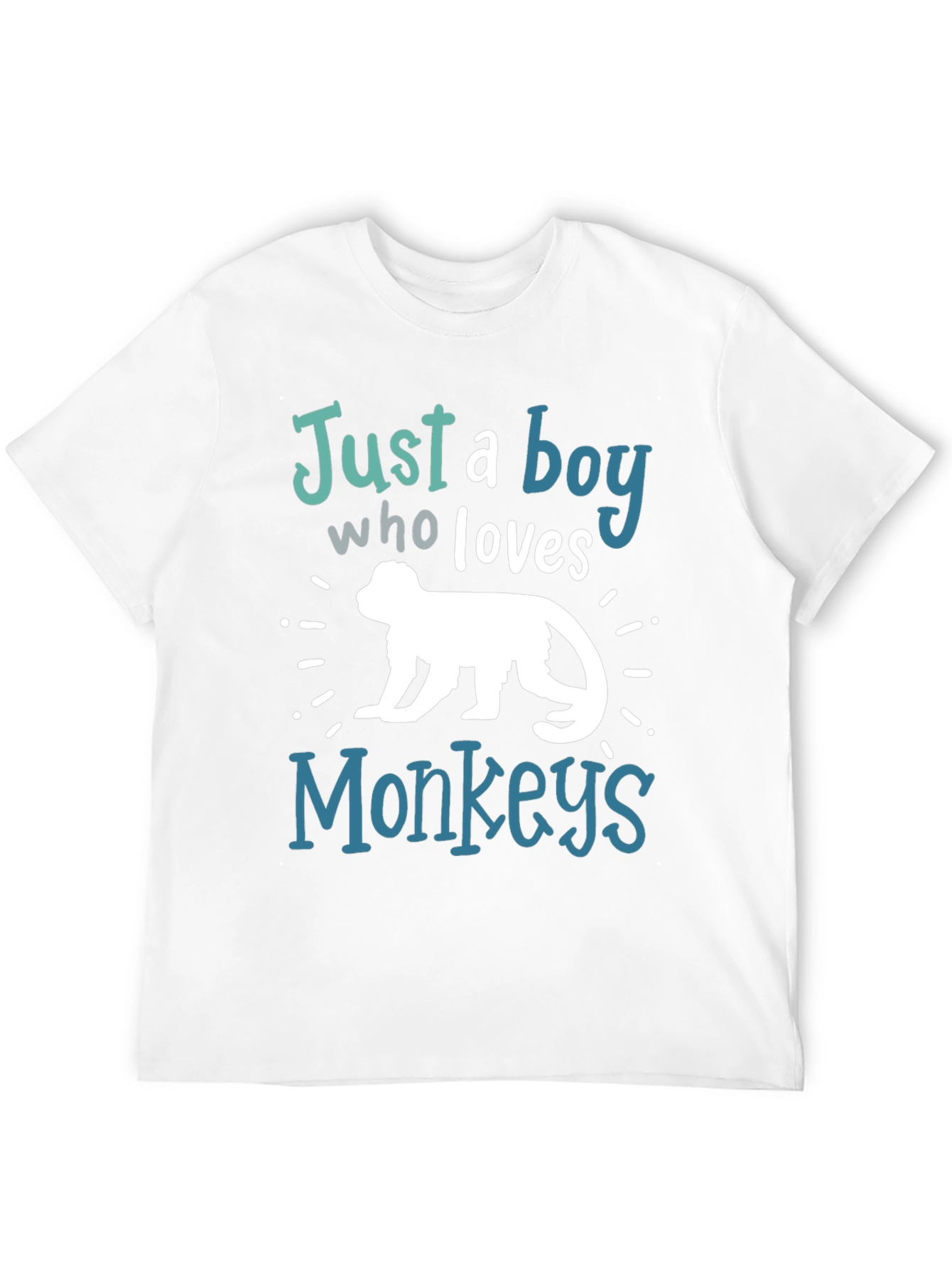 Boys Monkey Lover T-Shirt - Cool Graphic Tee