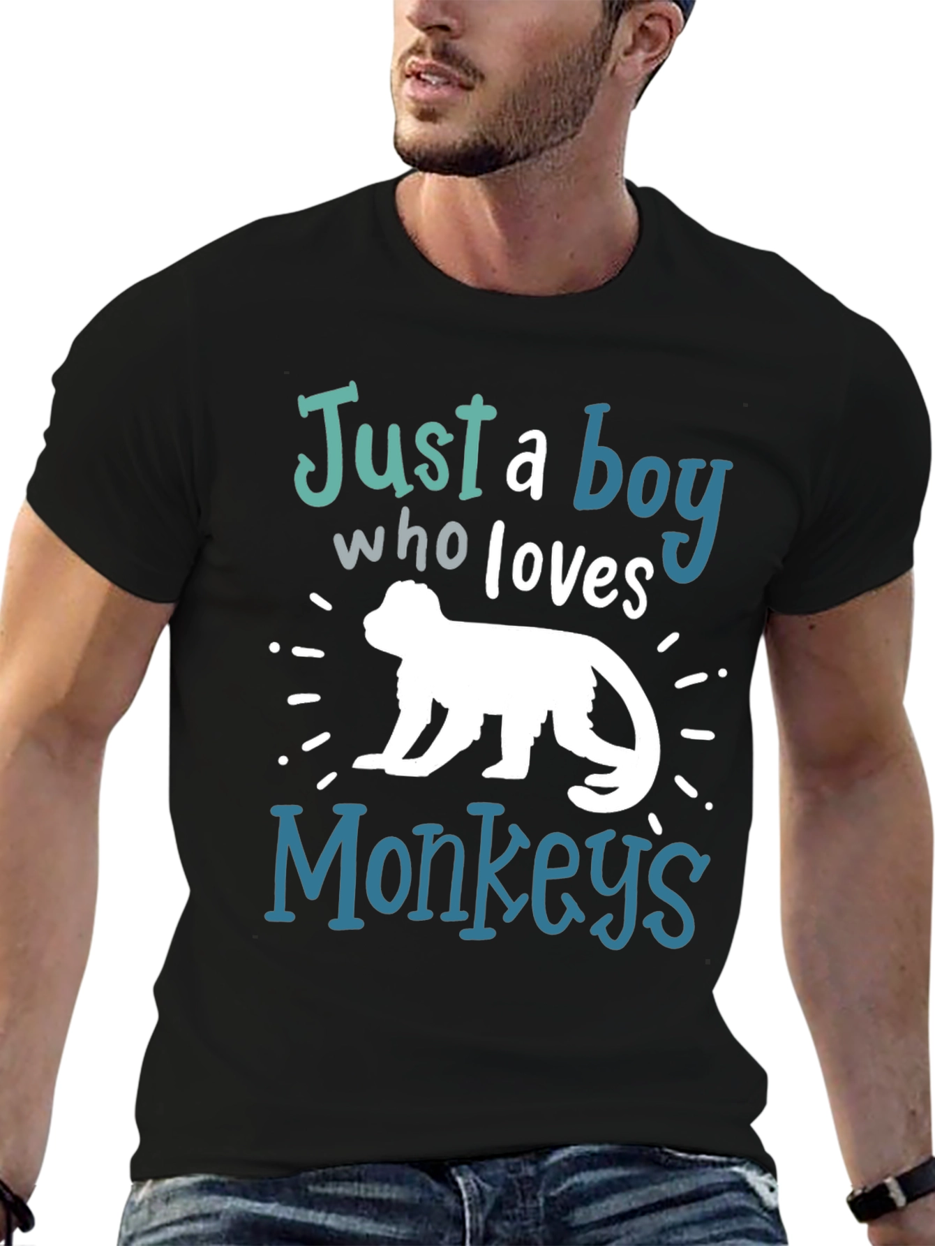 Boys Monkey Lover T-Shirt - Cool Graphic Tee