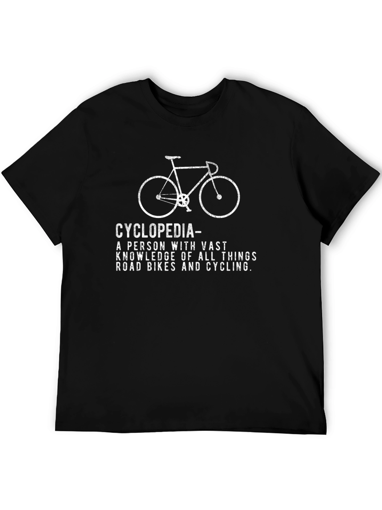 Cyclopedia Road Bike T-Shirt - Cycling Enthusiast Gift