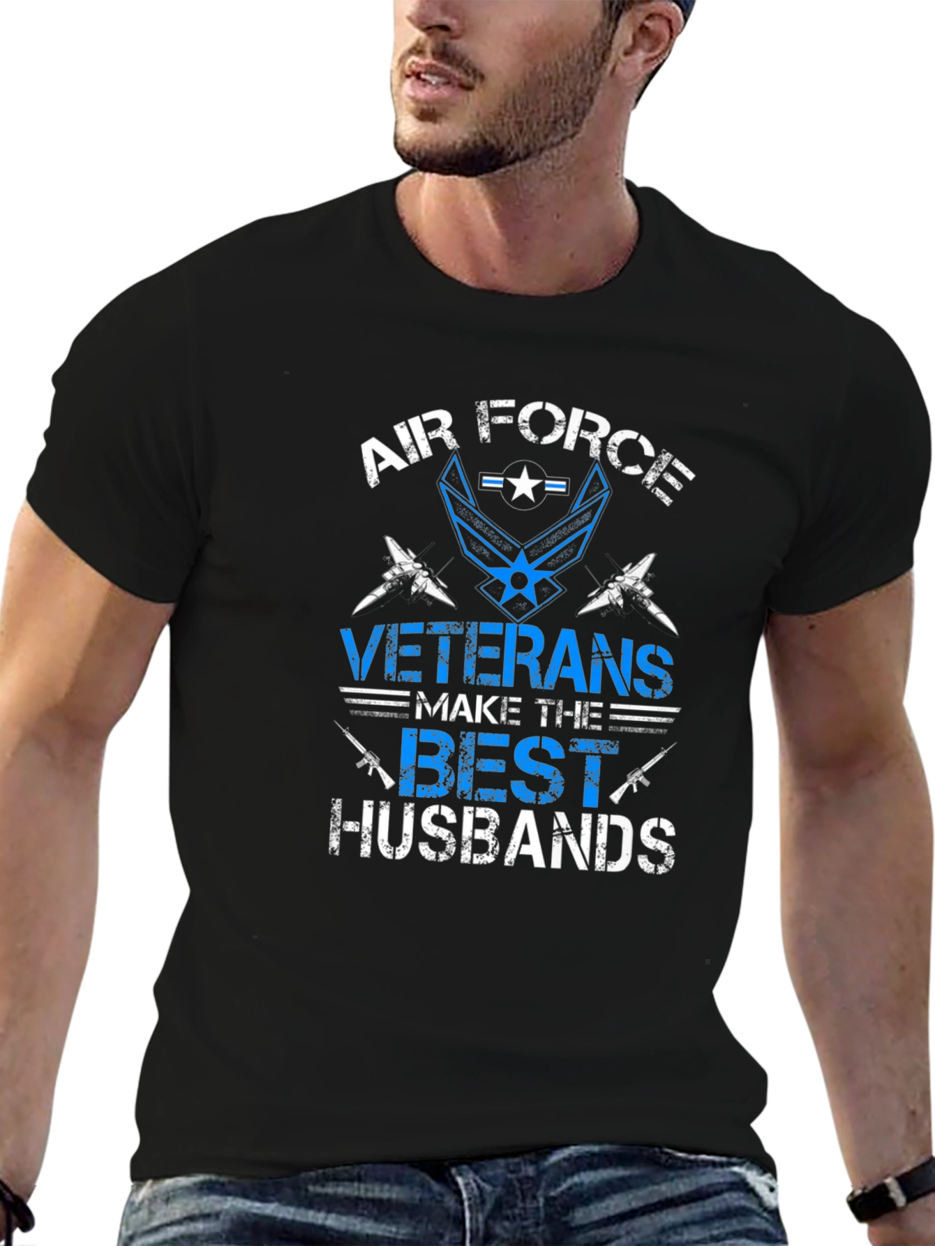 Air Force Veteran Husband Graphic T-Shirt
