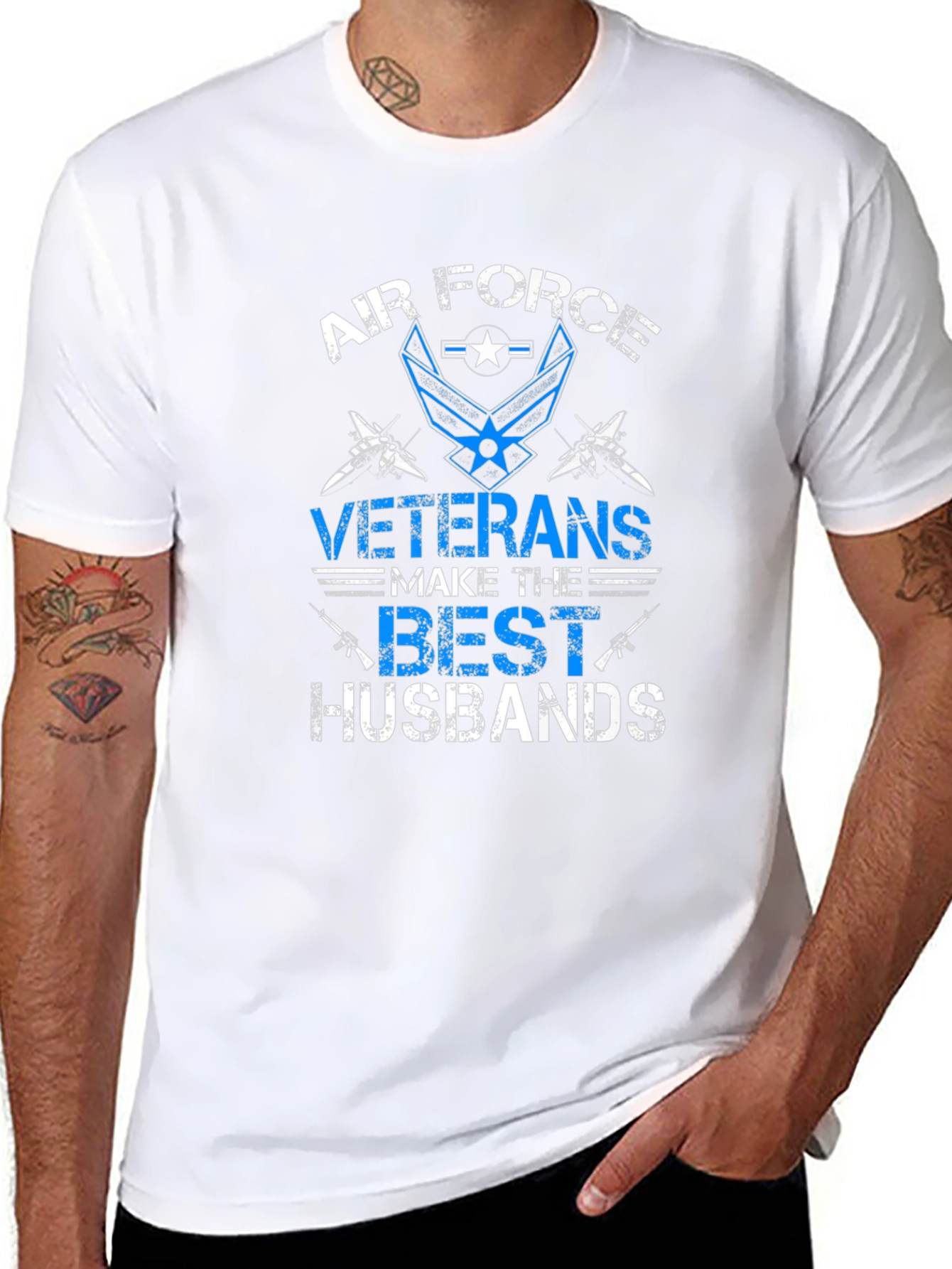 Air Force Veteran Husband Graphic T-Shirt