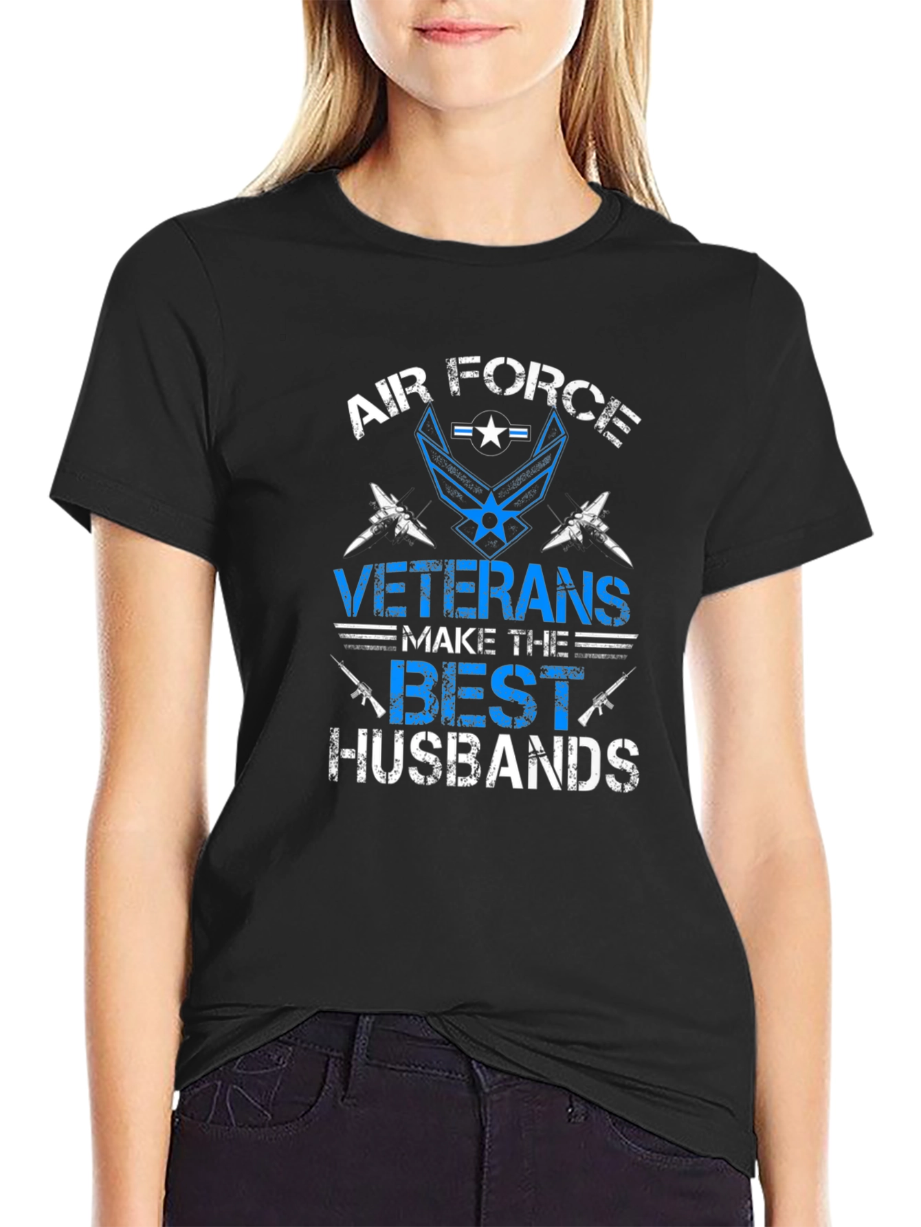 Air Force Veteran Husband Graphic T-Shirt