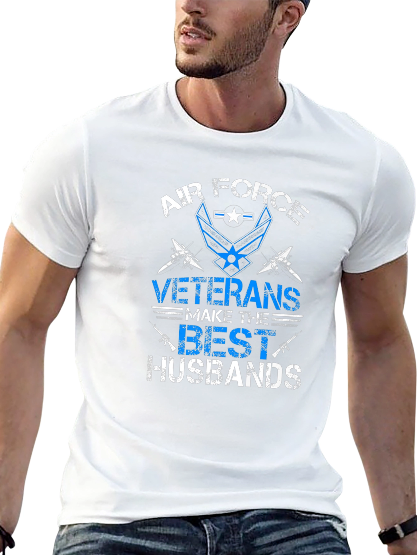 Air Force Veteran Husband Graphic T-Shirt