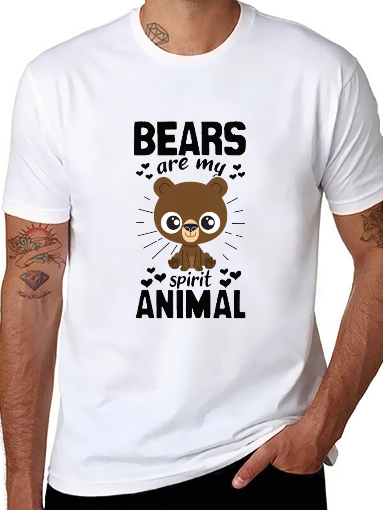 Bear Spirit Animal Graphic Tee