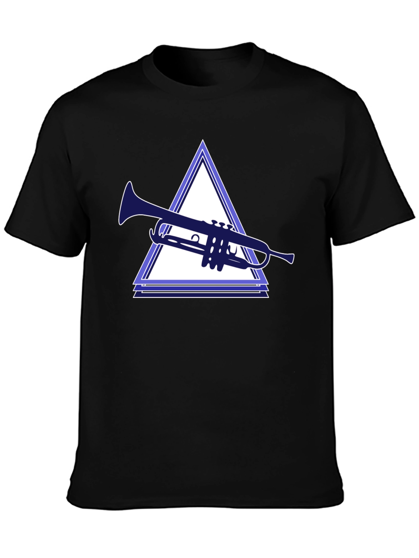 Trumpet Triangle Graphic Tee - Unique Music Lover Shirt