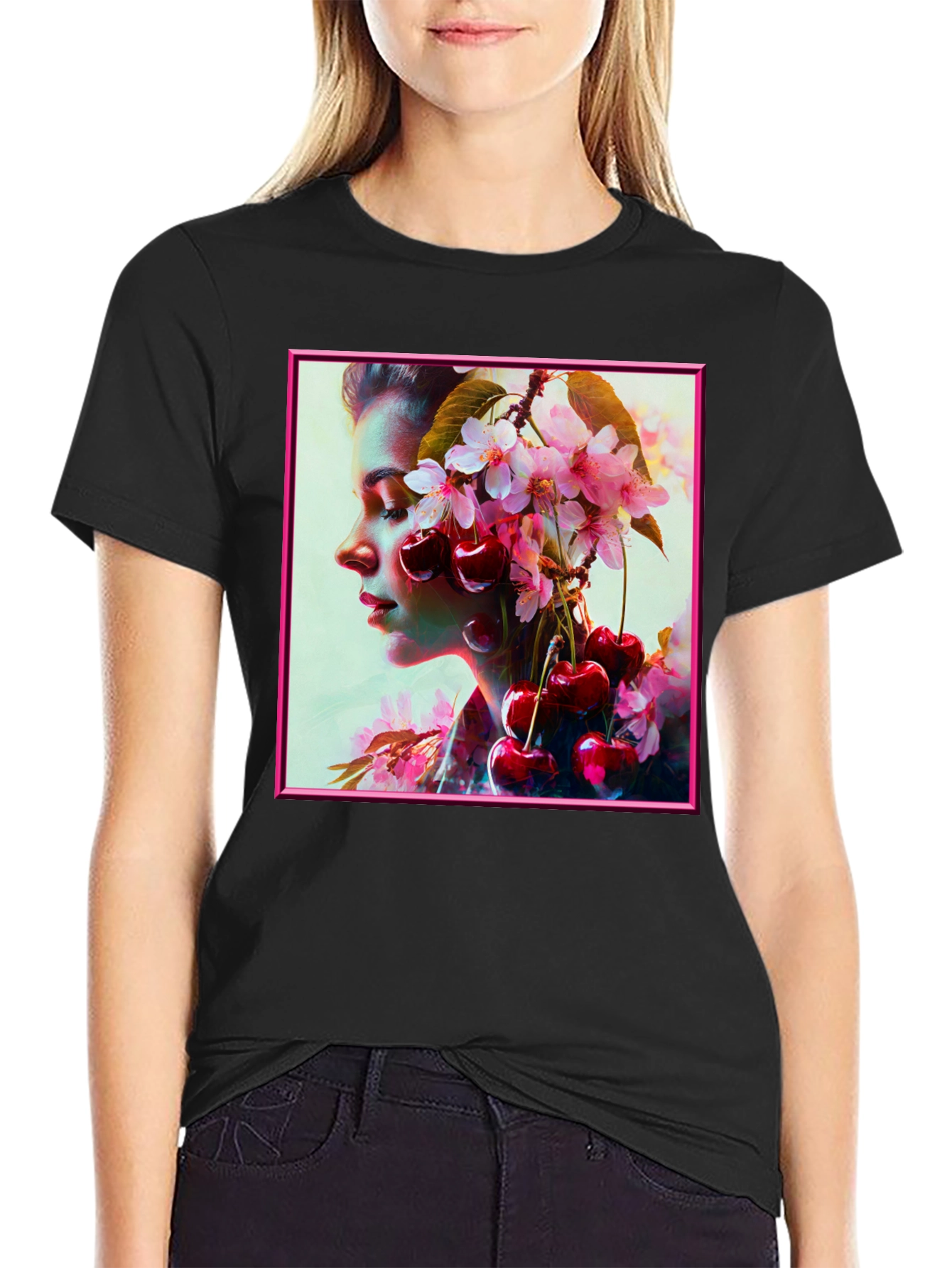 Cherry Blossom Girl Graphic Tee