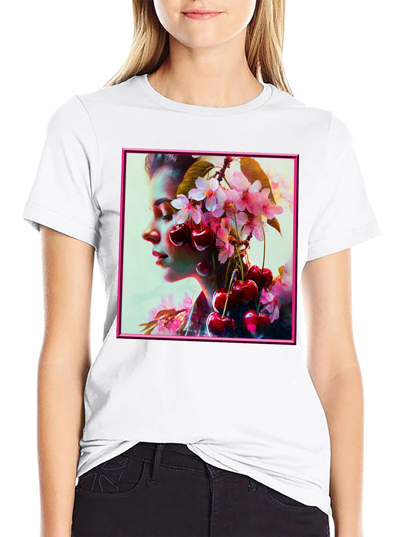 Cherry Blossom Girl Graphic Tee