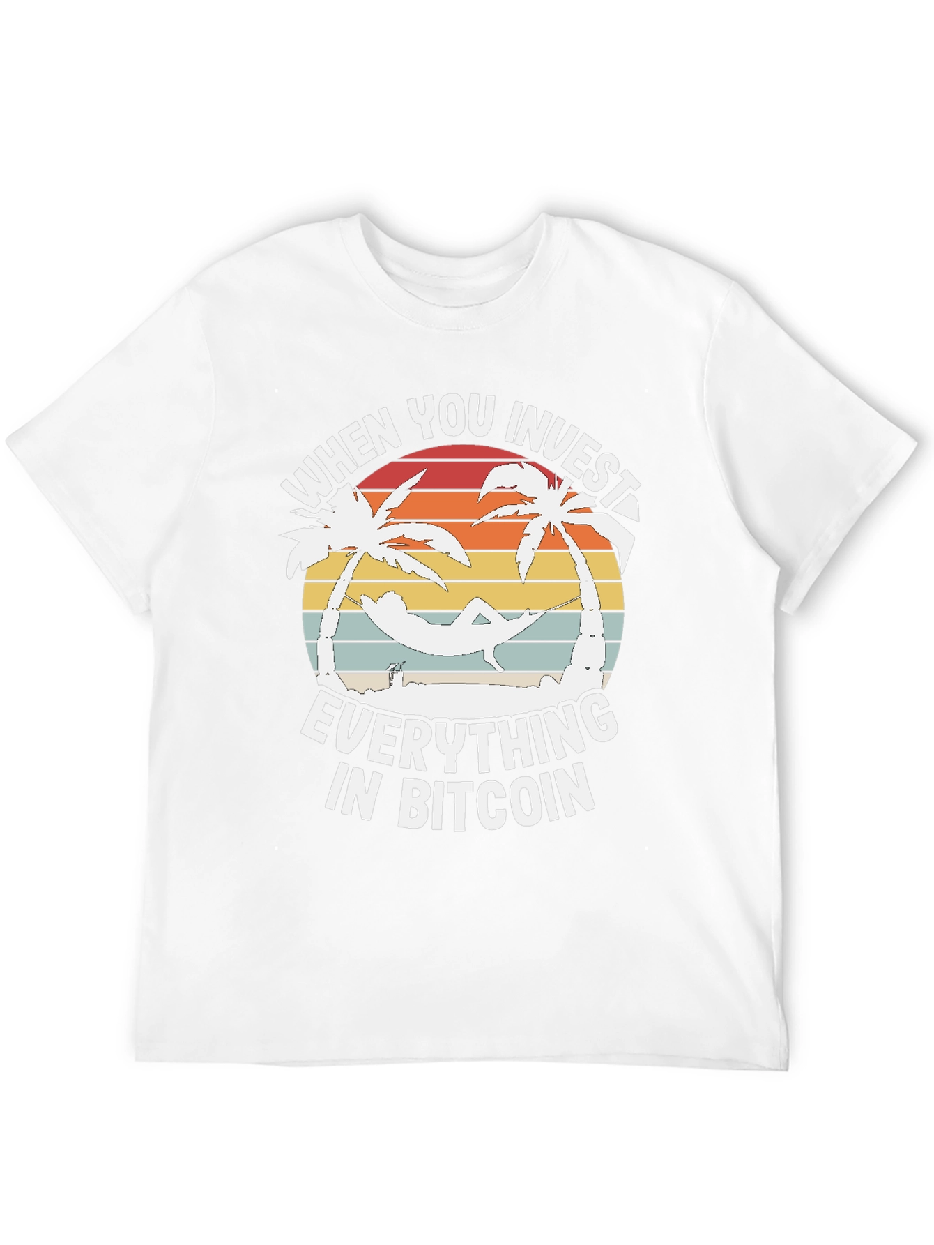 Bitcoin Investor T-Shirt: Relax on the Beach
