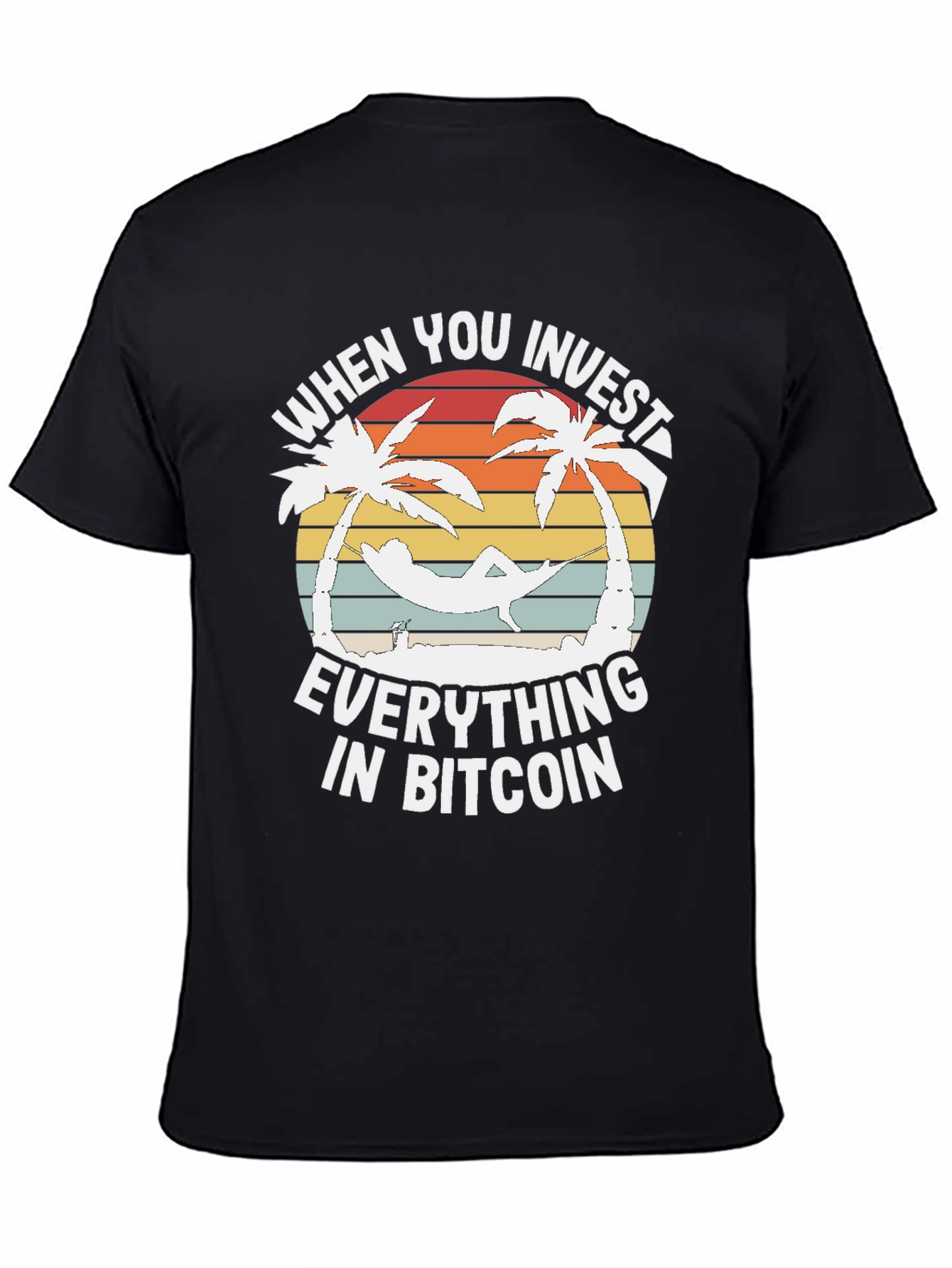 Bitcoin Investor T-Shirt: Relax on the Beach
