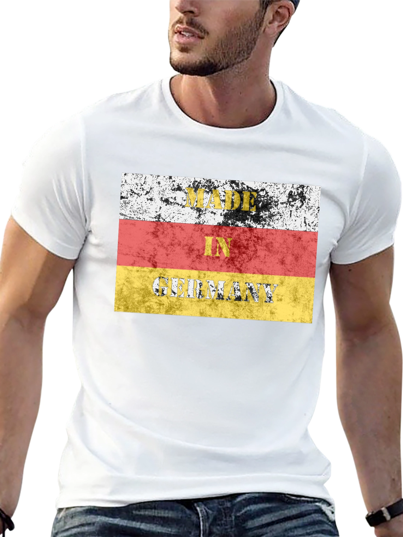 Made in Germany Flag T-Shirt Black