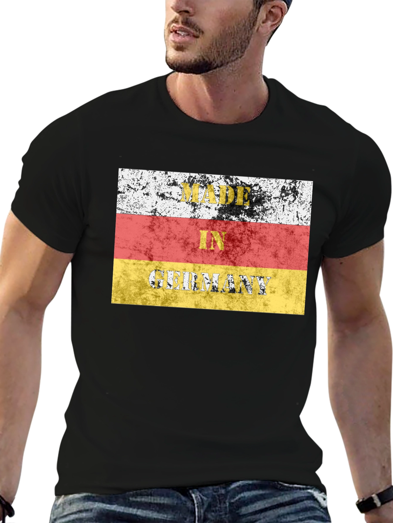 Made in Germany Flag T-Shirt Black