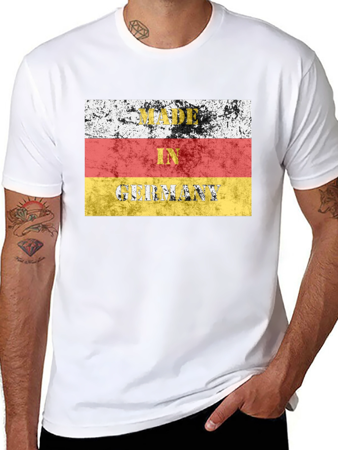 Made in Germany Flag T-Shirt Black