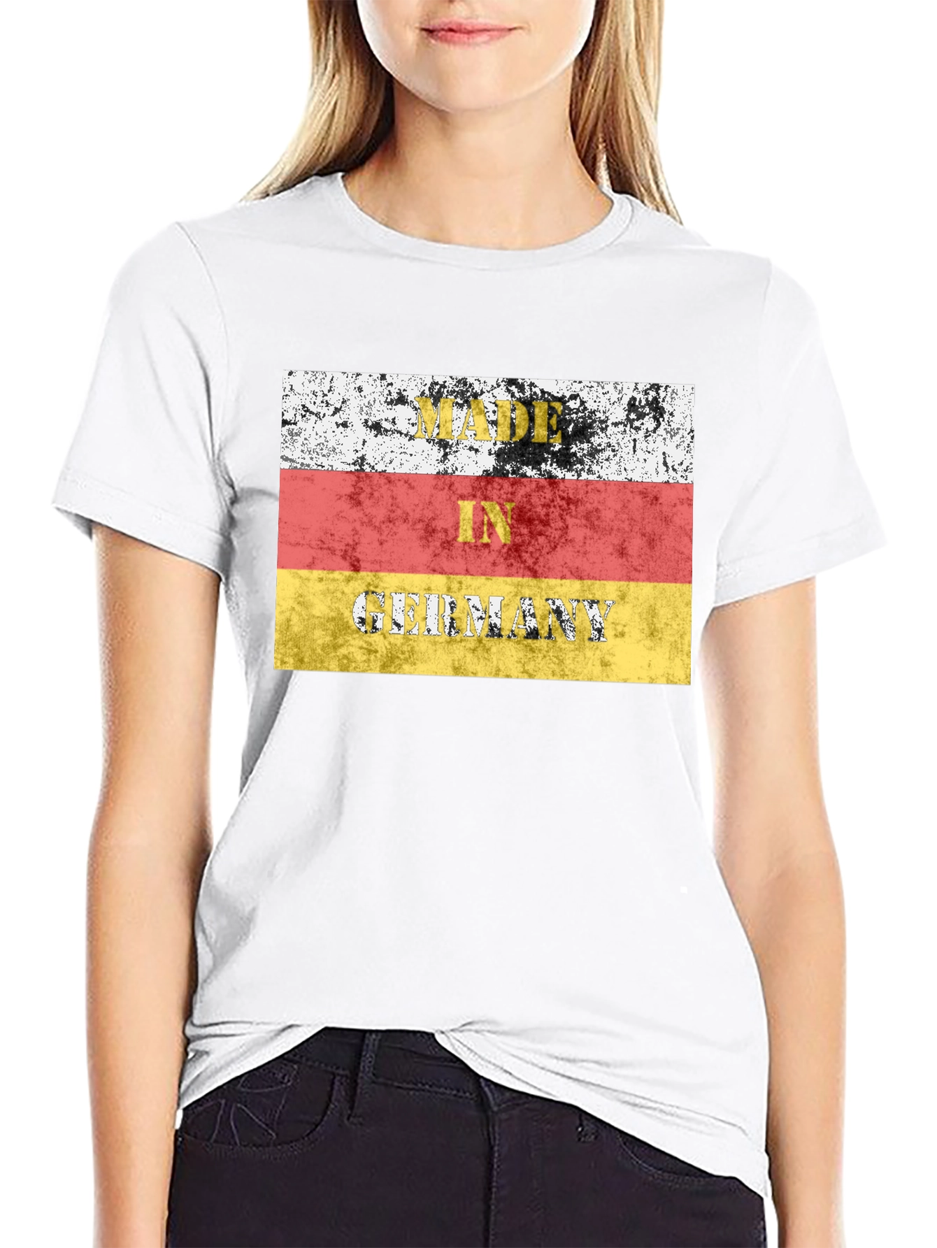 Made in Germany Flag T-Shirt Black