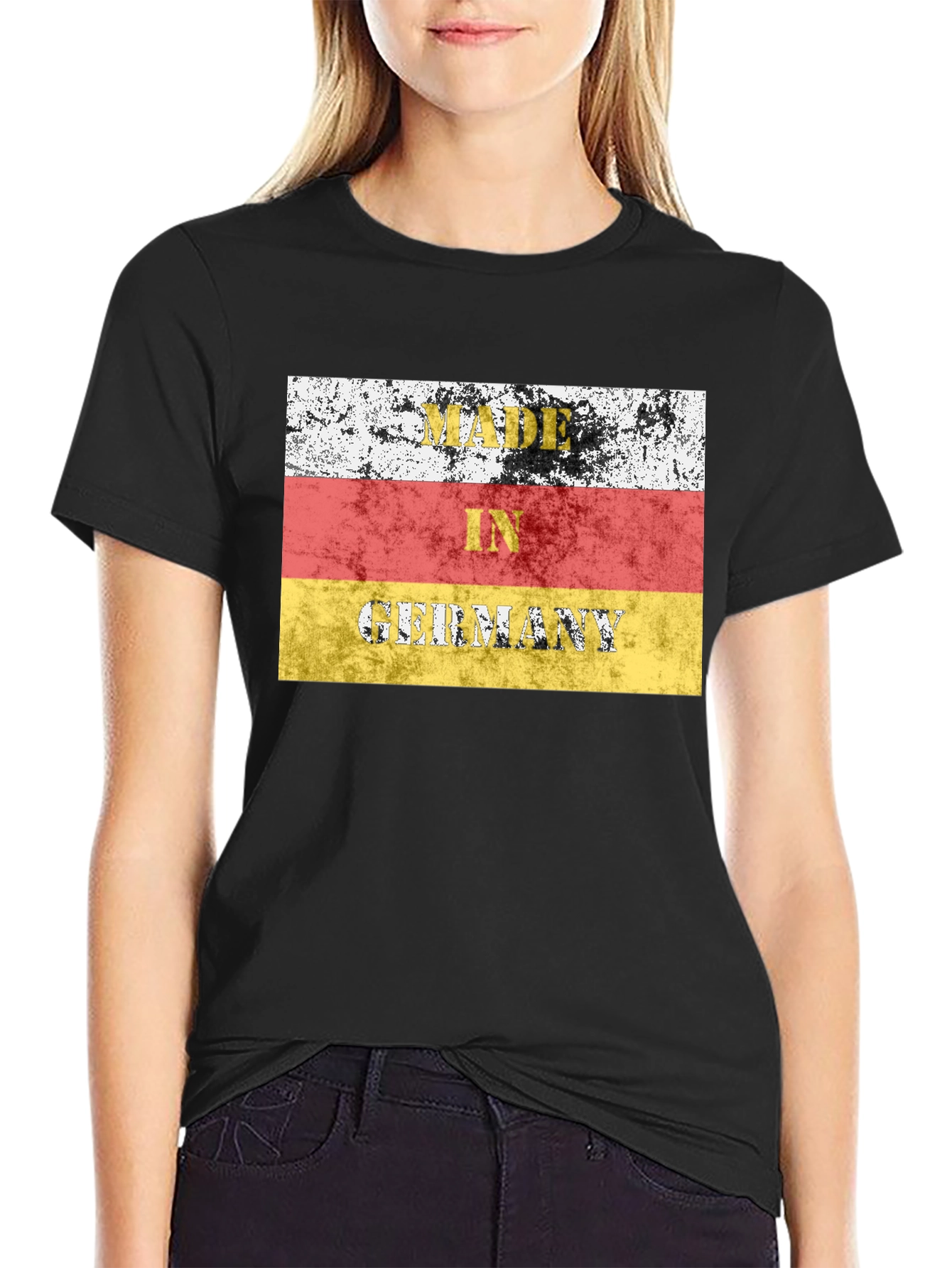 Made in Germany Flag T-Shirt Black
