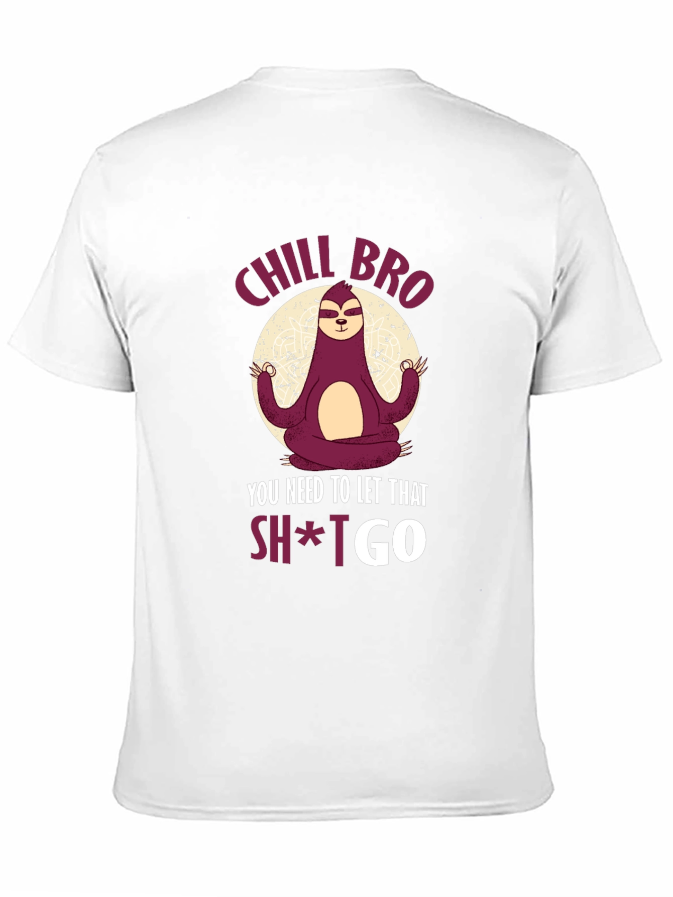 Chill Bro Sloth Meditation T-Shirt