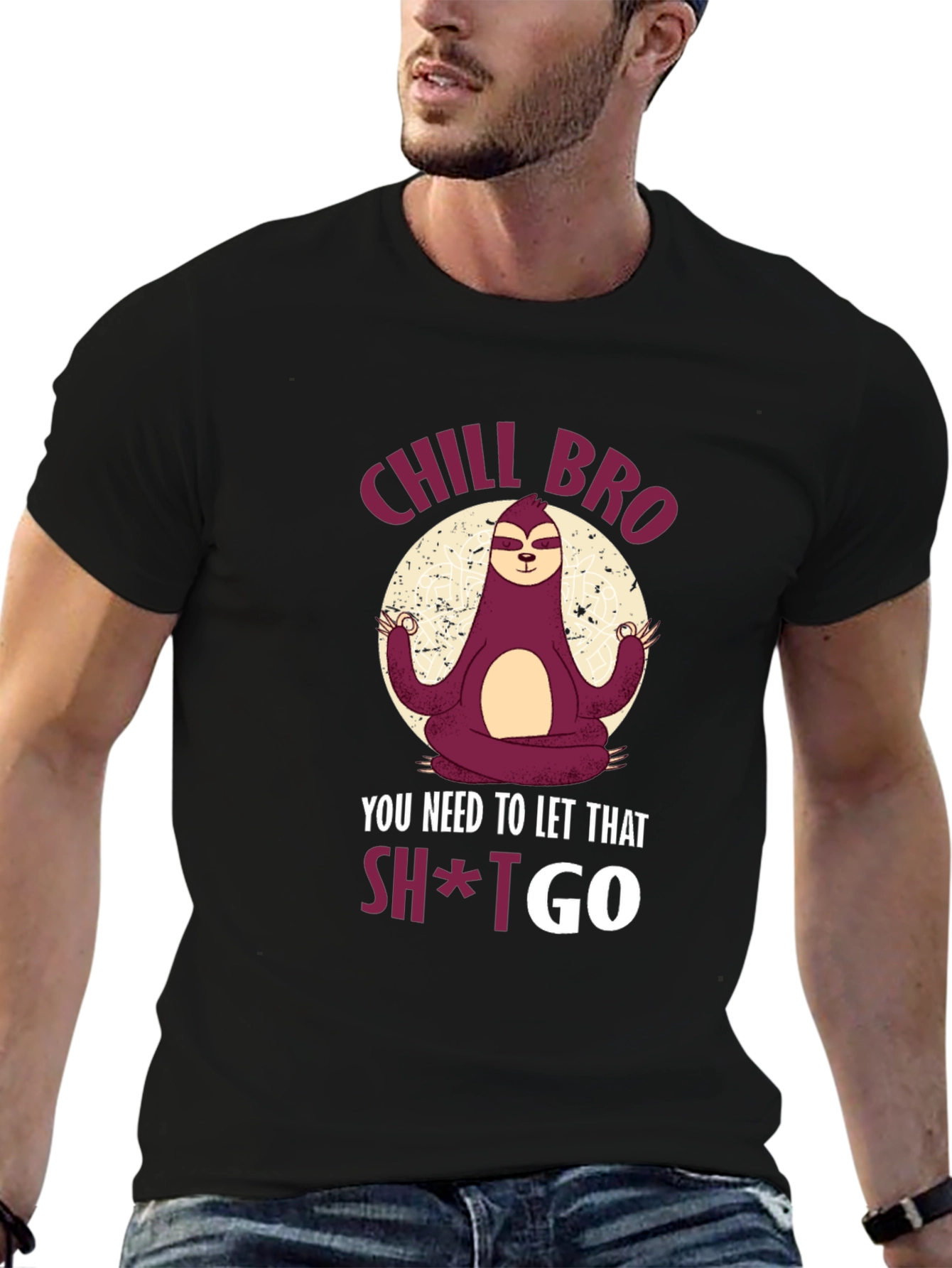 Chill Bro Sloth Meditation T-Shirt