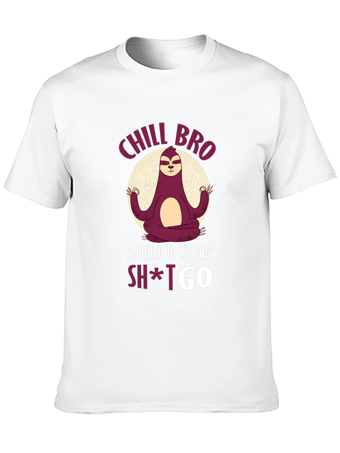 Chill Bro Sloth Meditation T-Shirt