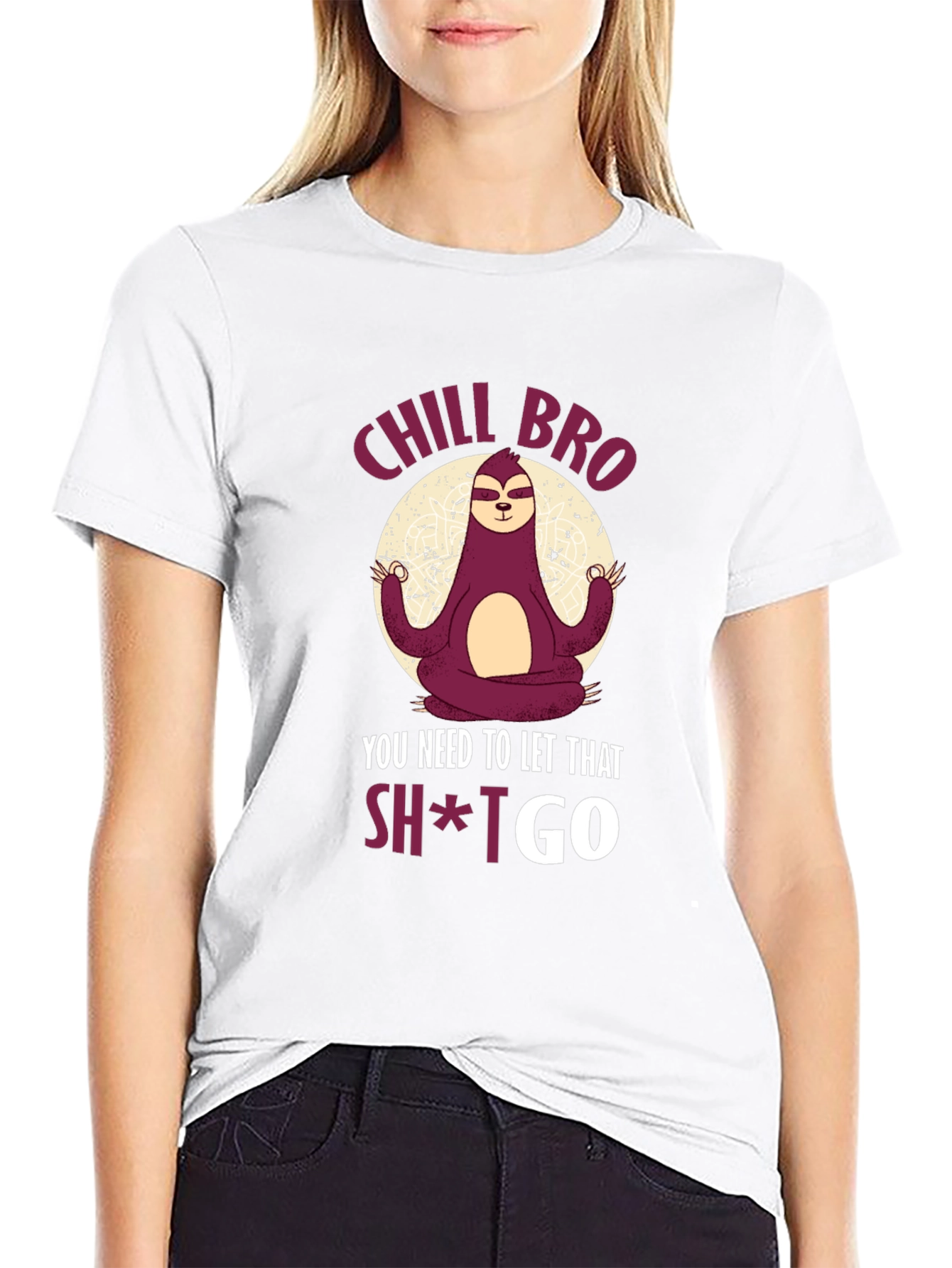 Chill Bro Sloth Meditation T-Shirt